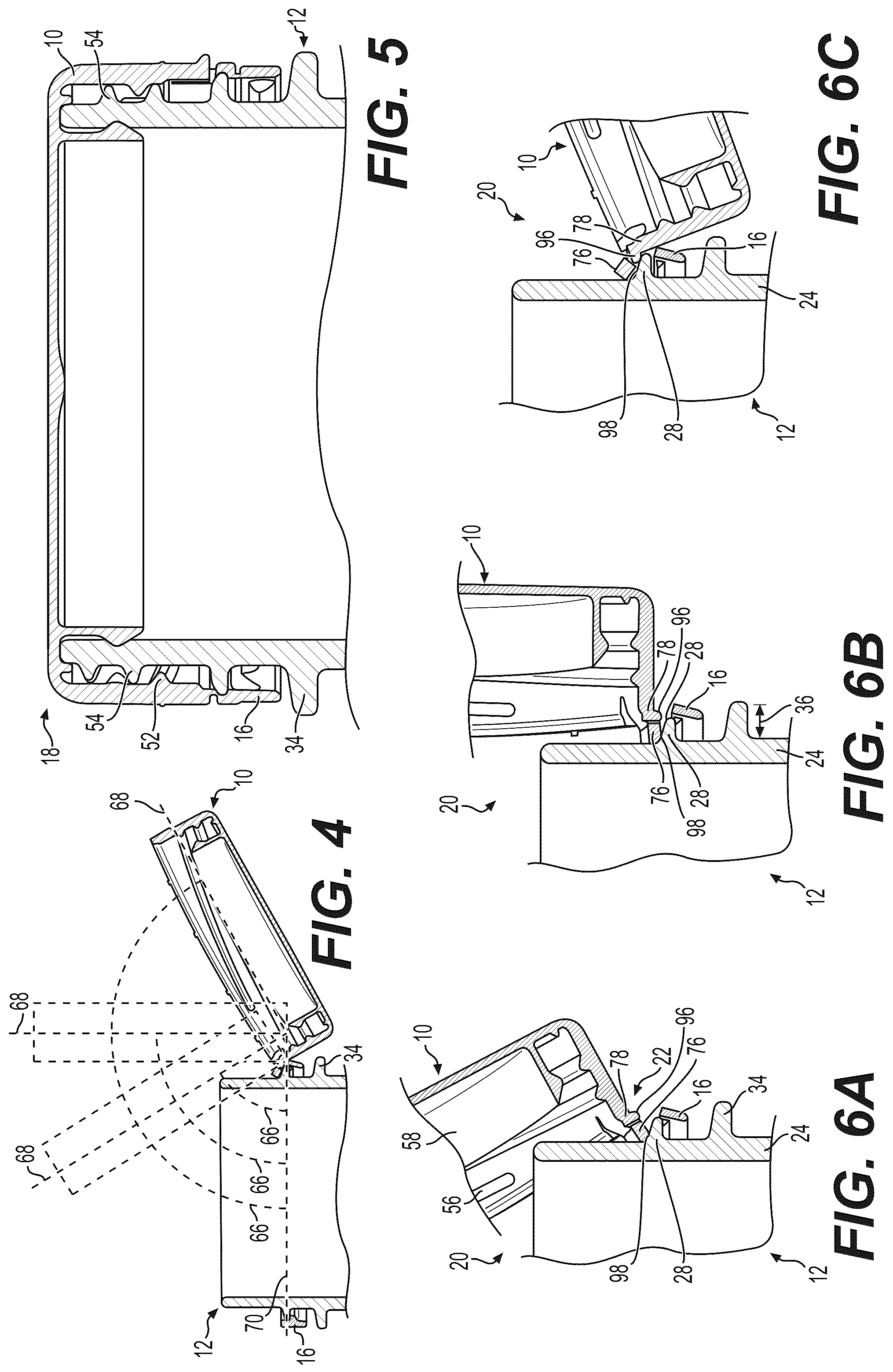 Patent US12103749 Figure 2 – Closure device for a container