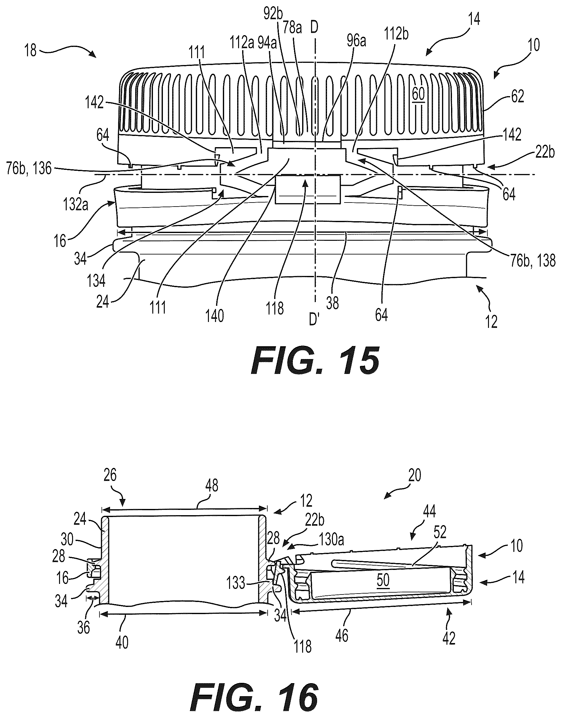 Patent US12103749 Figure 8 – Closure device for a container