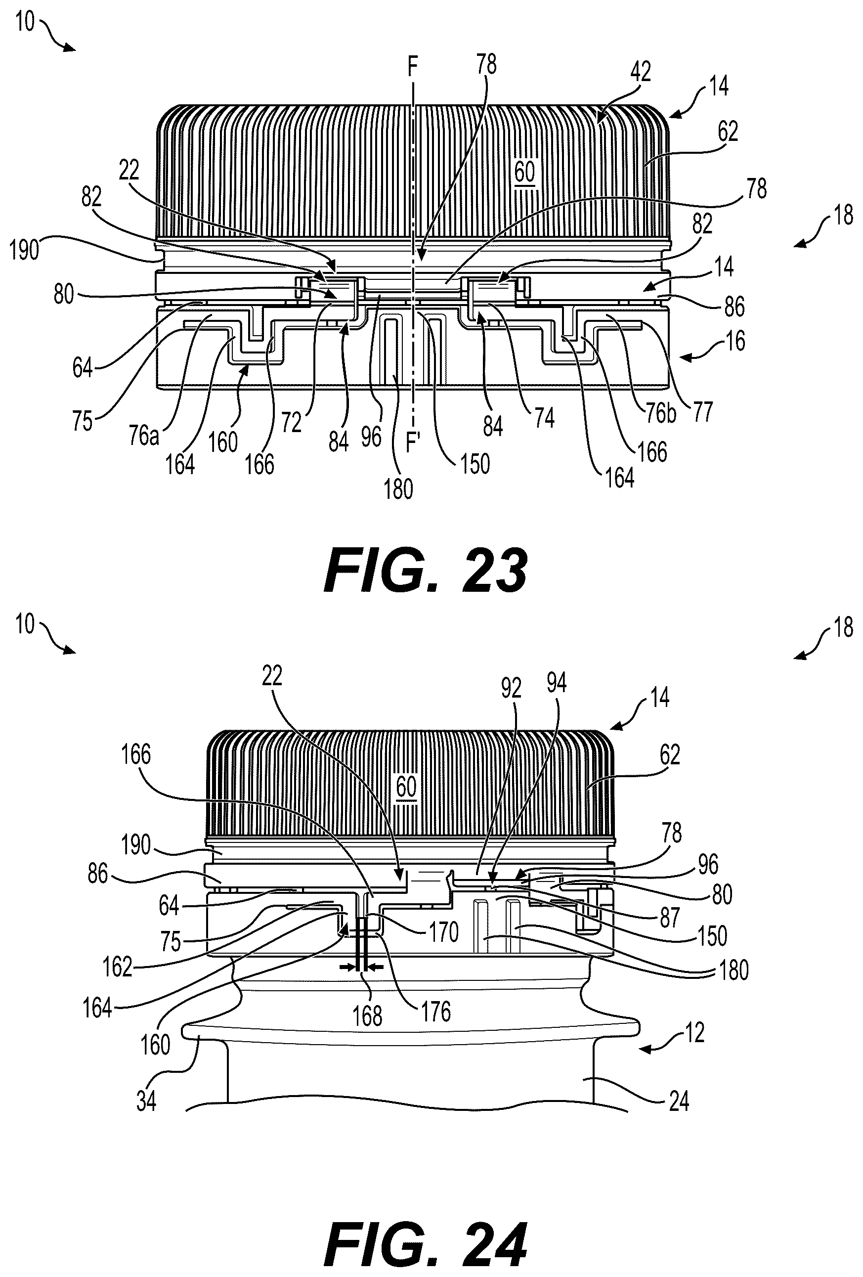 Patent US12103749 Figure 13 – Closure device for a container