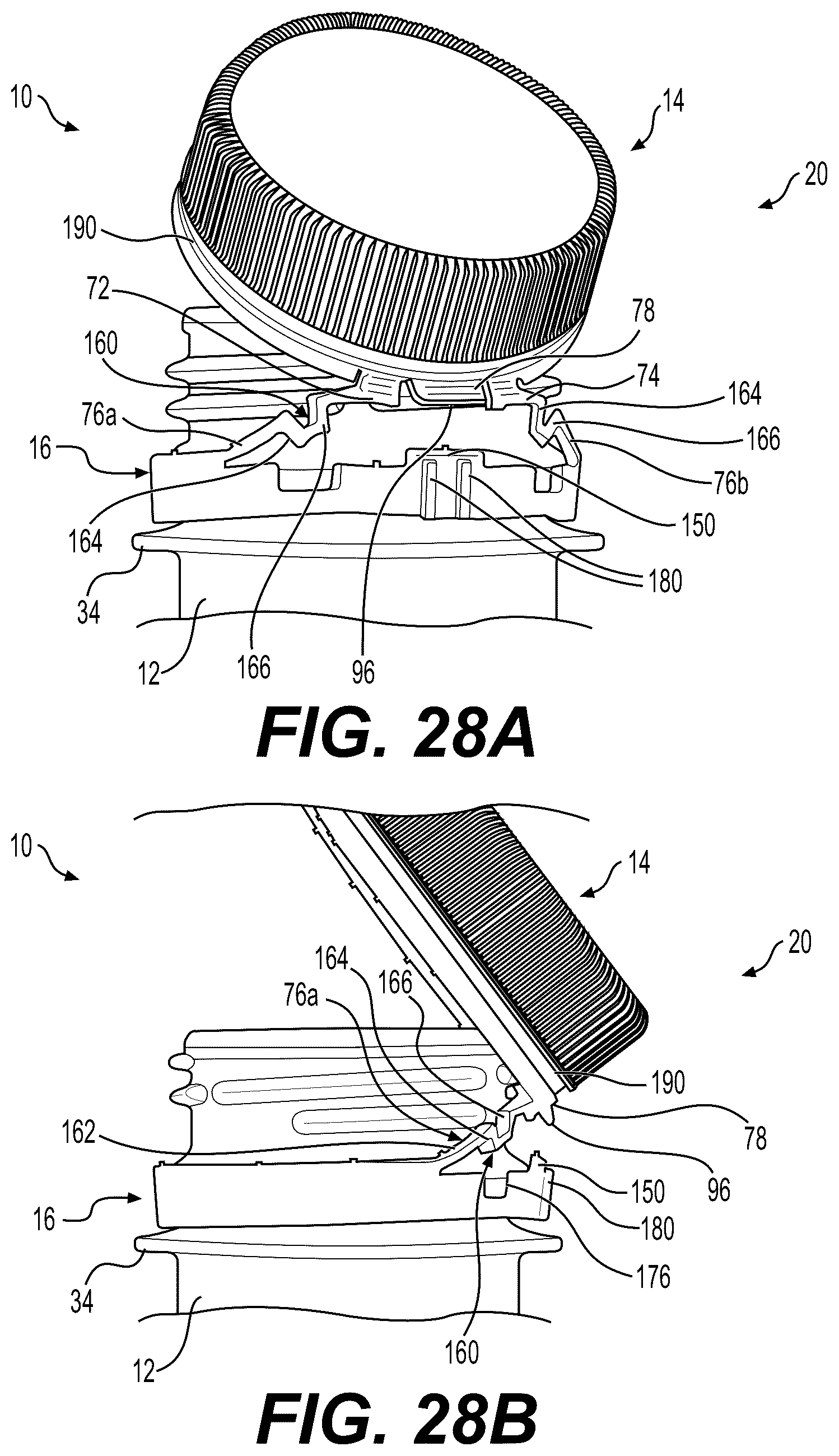 Patent US12103749 Figure 16 – Closure device for a container