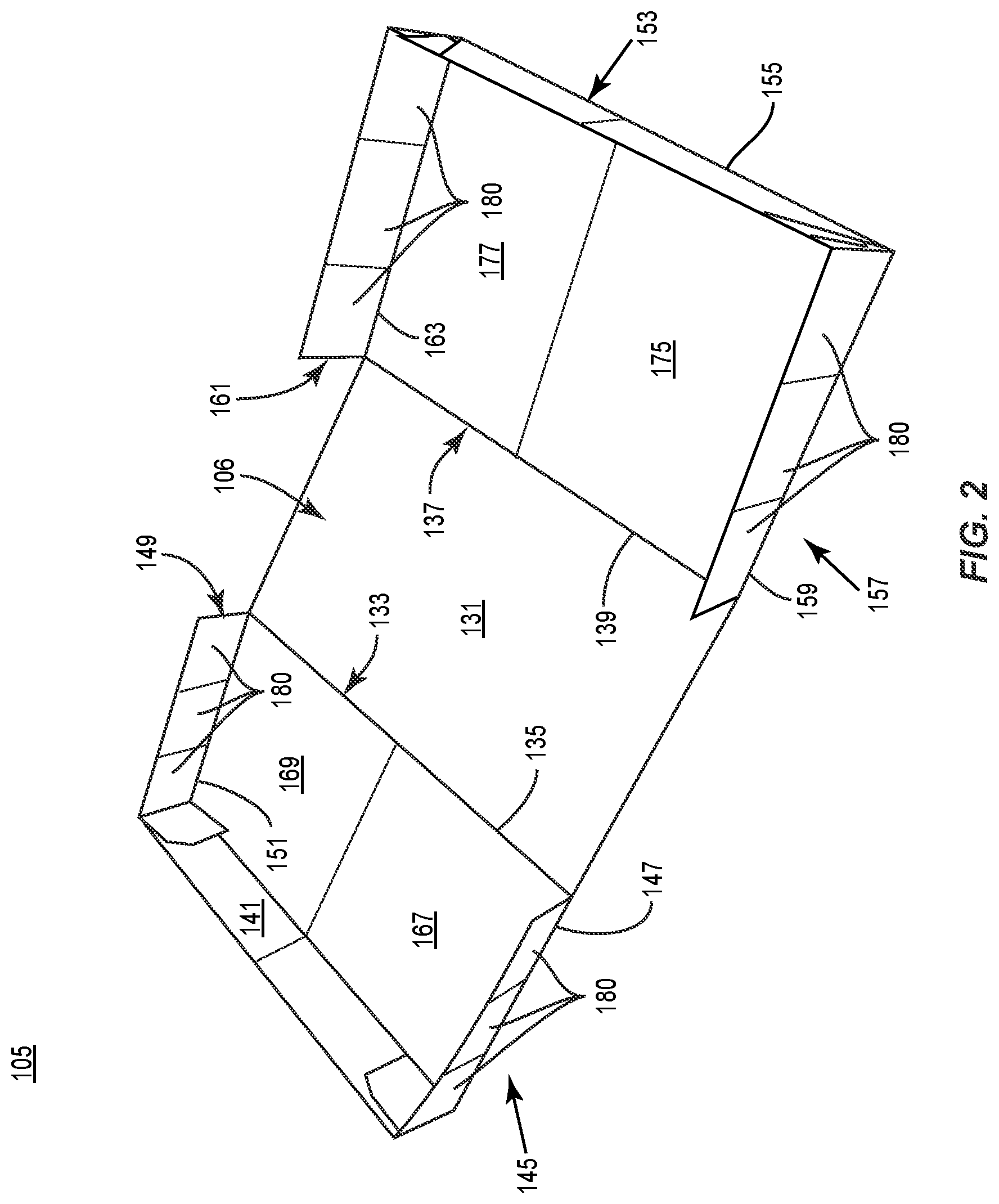 Patent US12103753 Figure 2 – Shipping and dispensing construct