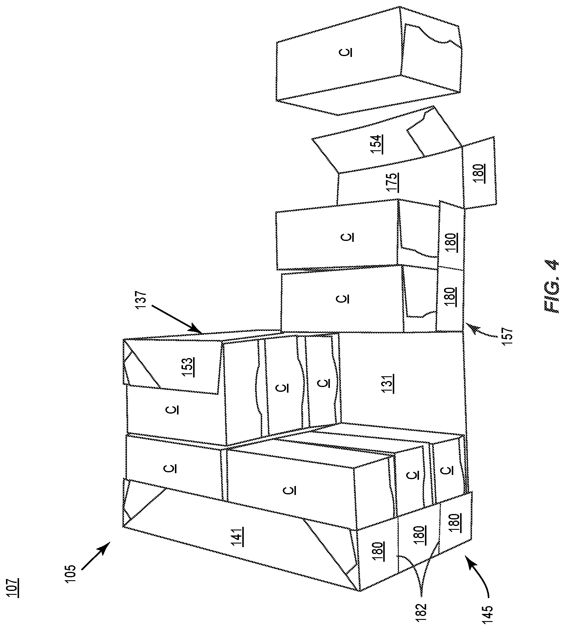 Patent US12103753 Figure 4 – Shipping and dispensing construct