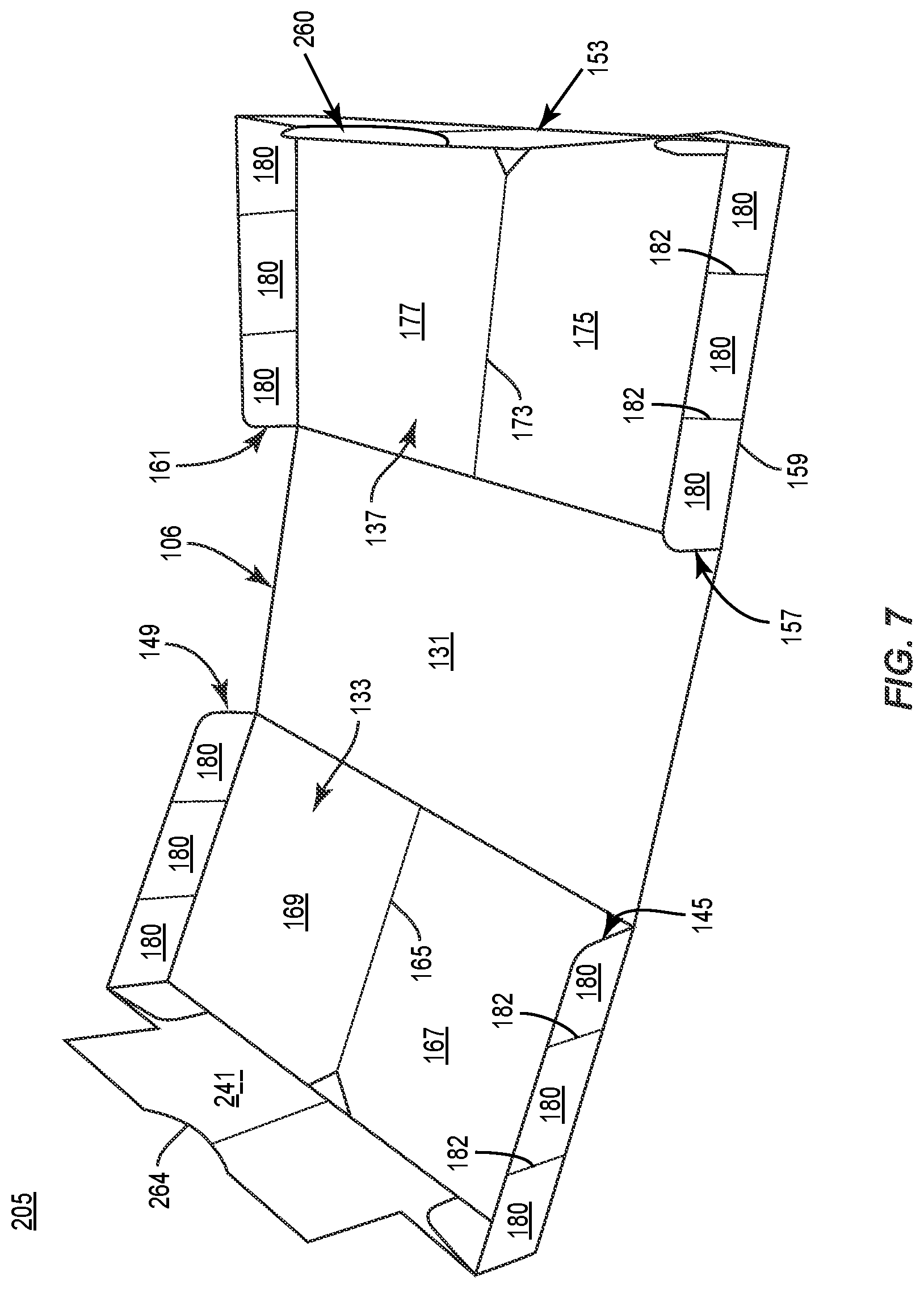 Patent US12103753 Figure 7 – Shipping and dispensing construct