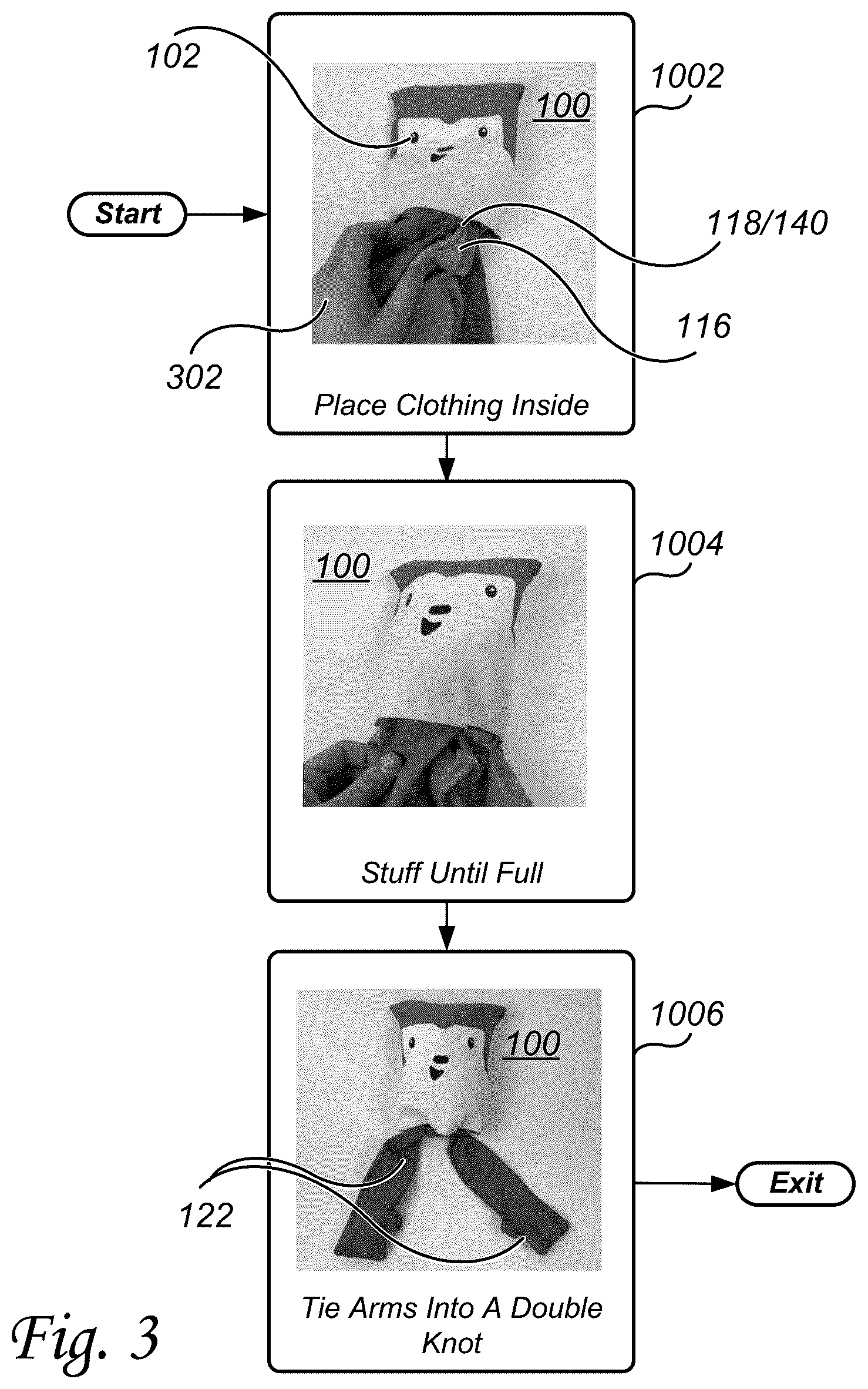 Patent US12103757 Figure 4 – Plush toy parcel suitable for shipping