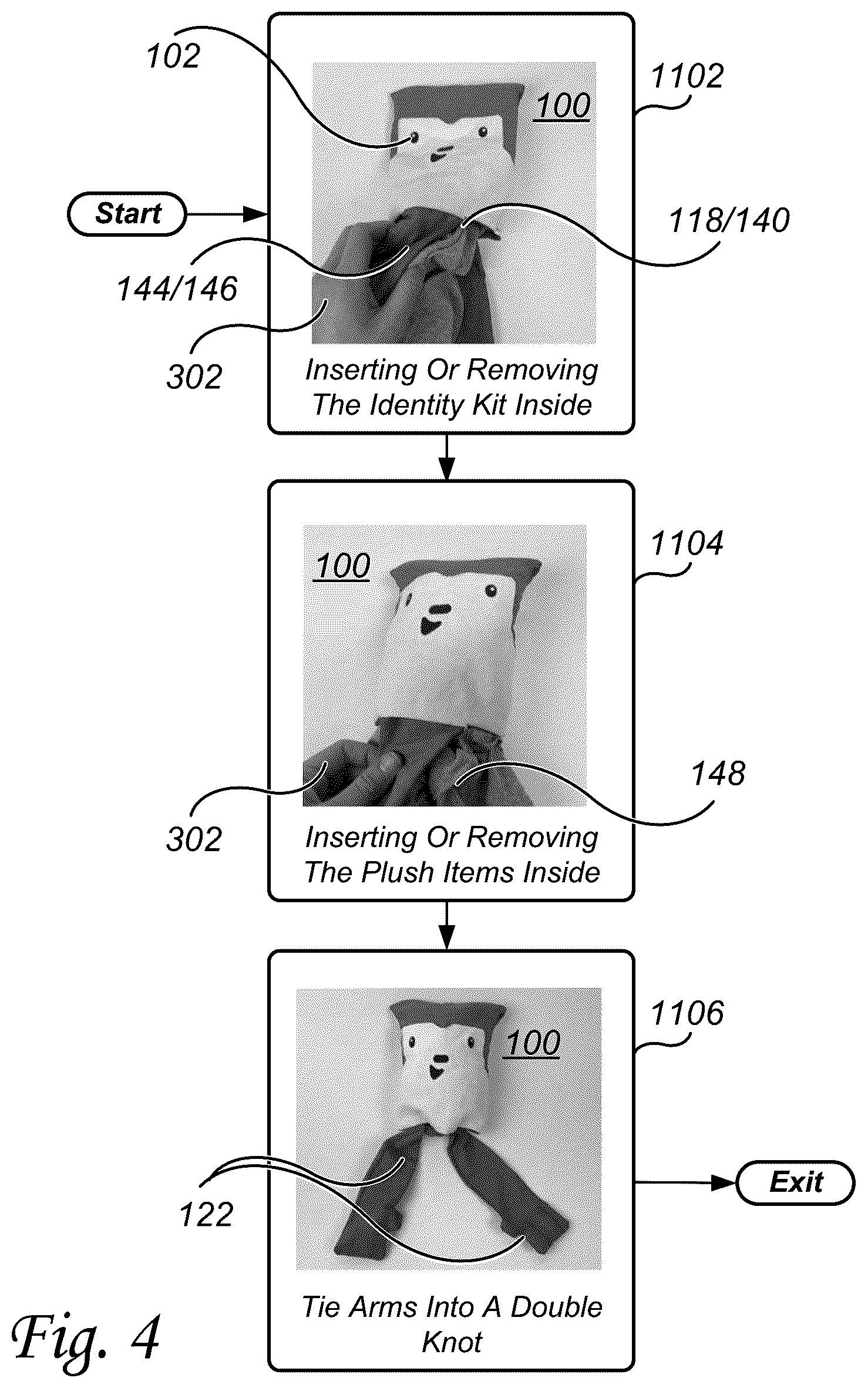 Patent US12103757 Figure 5 – Plush toy parcel suitable for shipping