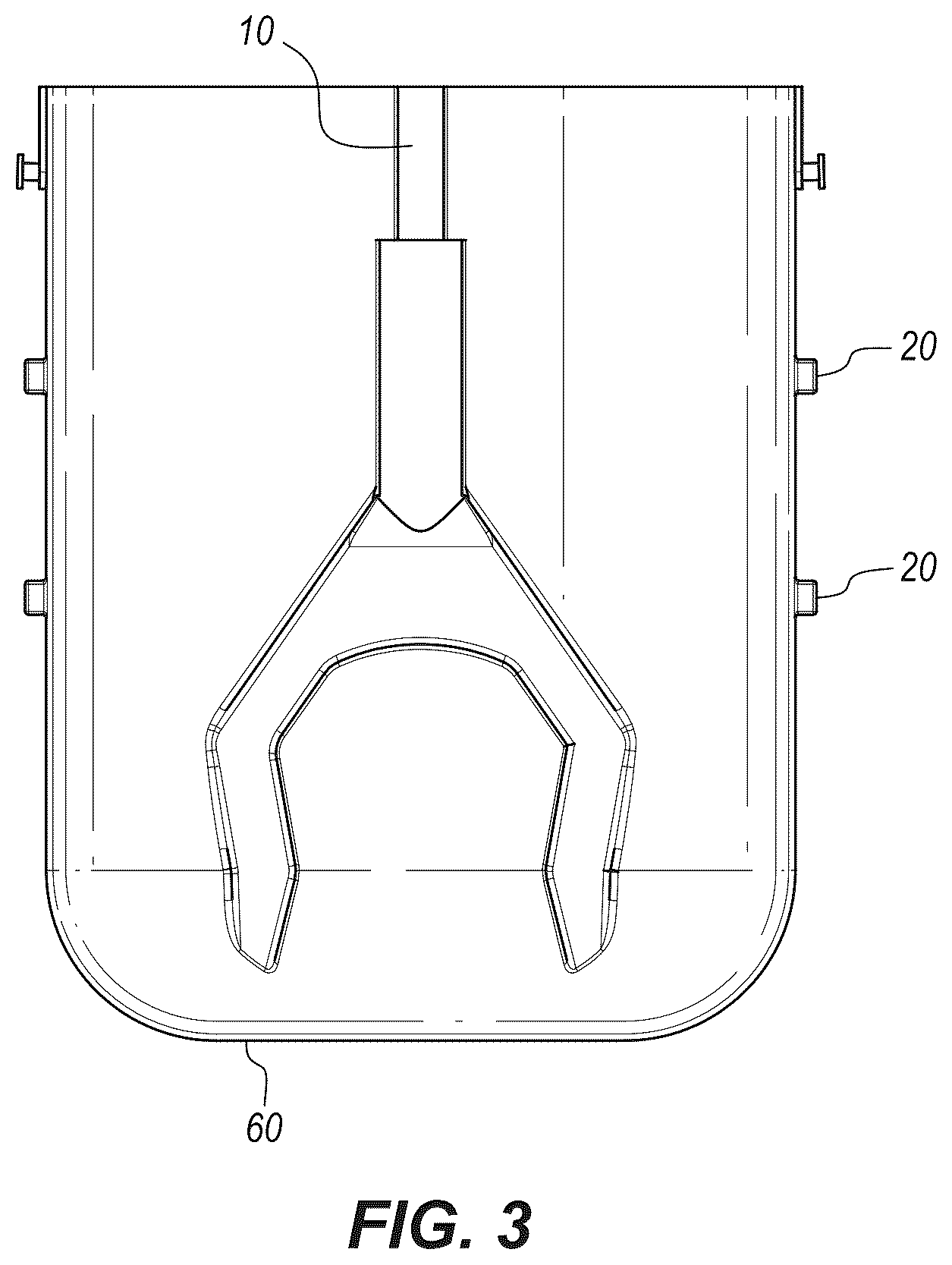 Patent US12103766 Figure 3 – Groundskeeping receptacle with integrated trash picker retainer