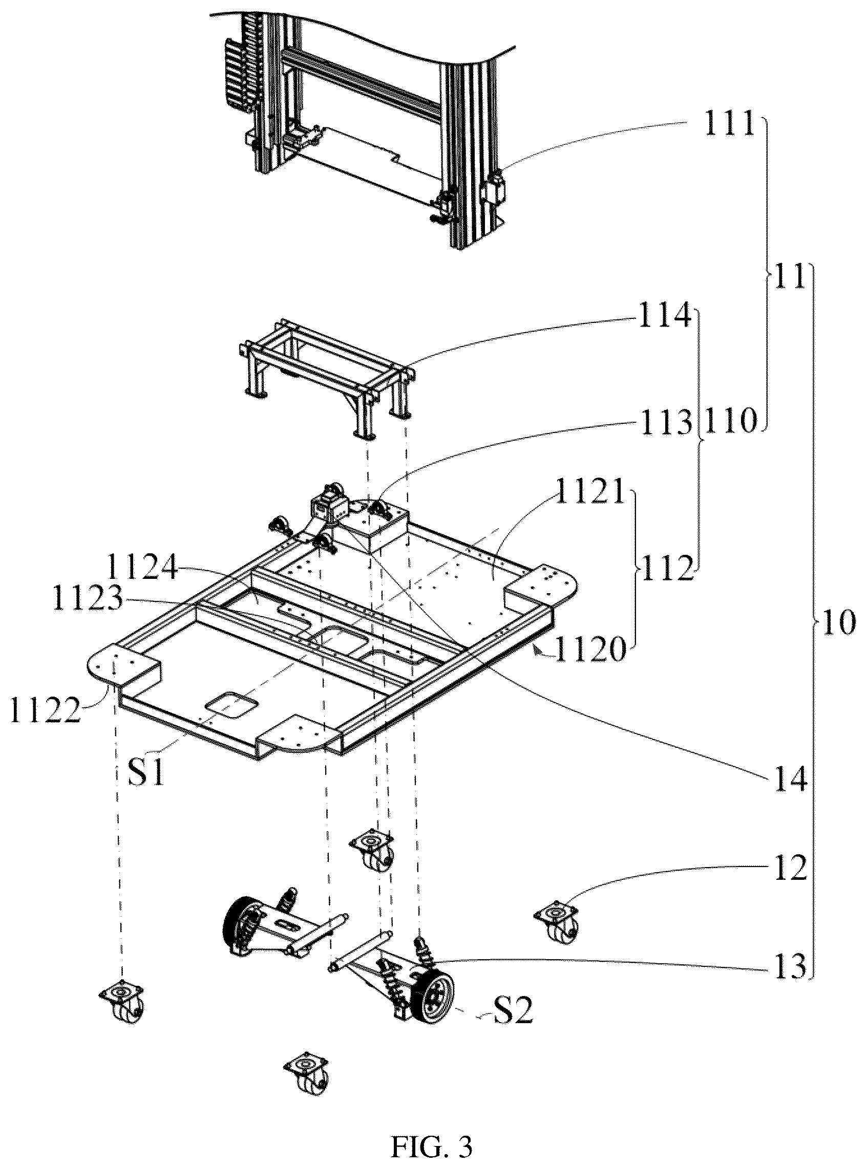 Patent US12103771 Figure 3 – Handling robot