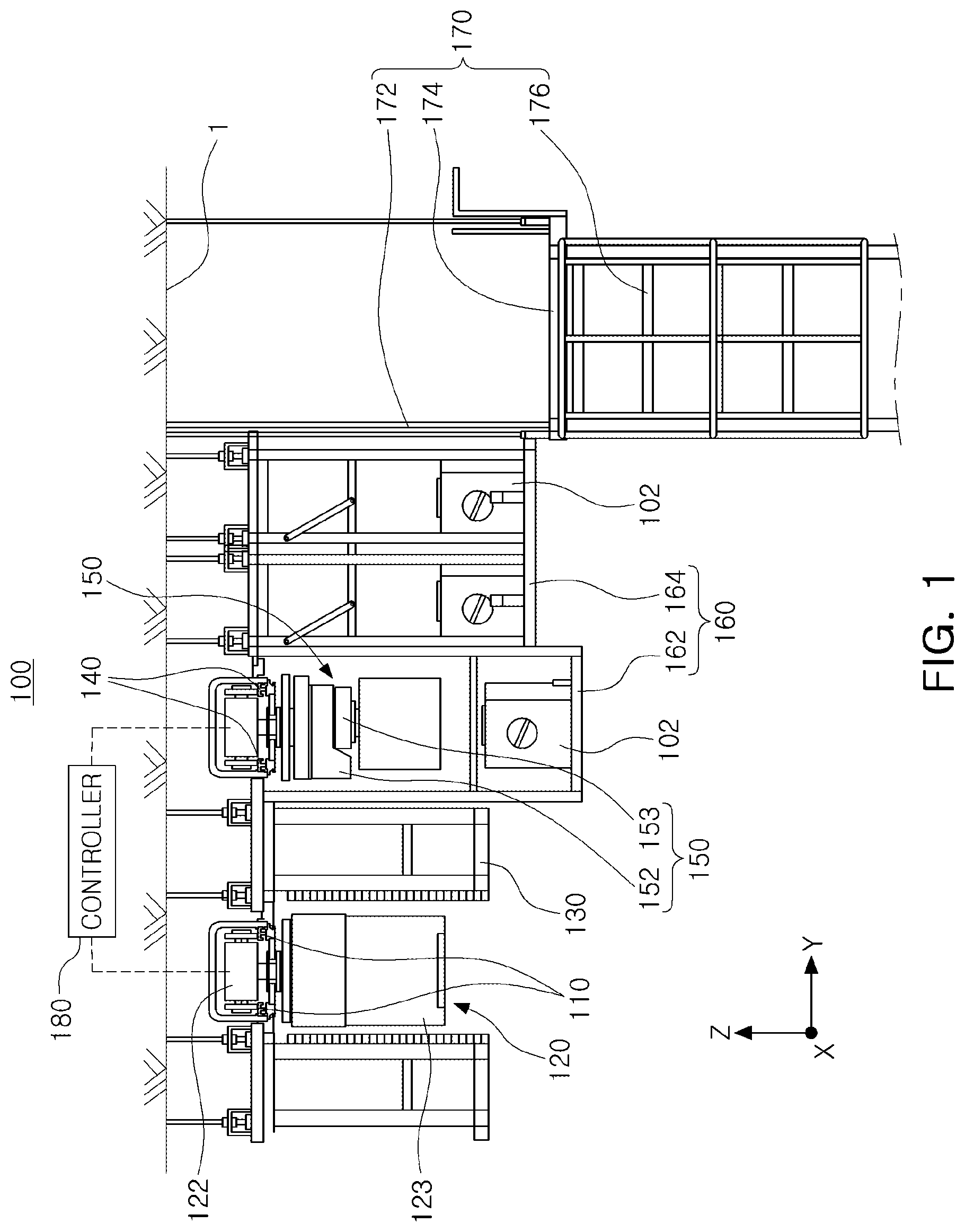Patent US12103772 Figure 1 – Wafer storage system