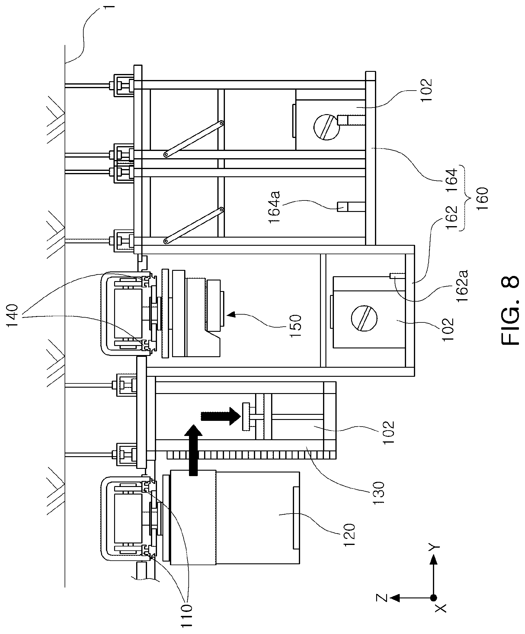 Patent US12103772 Figure 8 – Wafer storage system