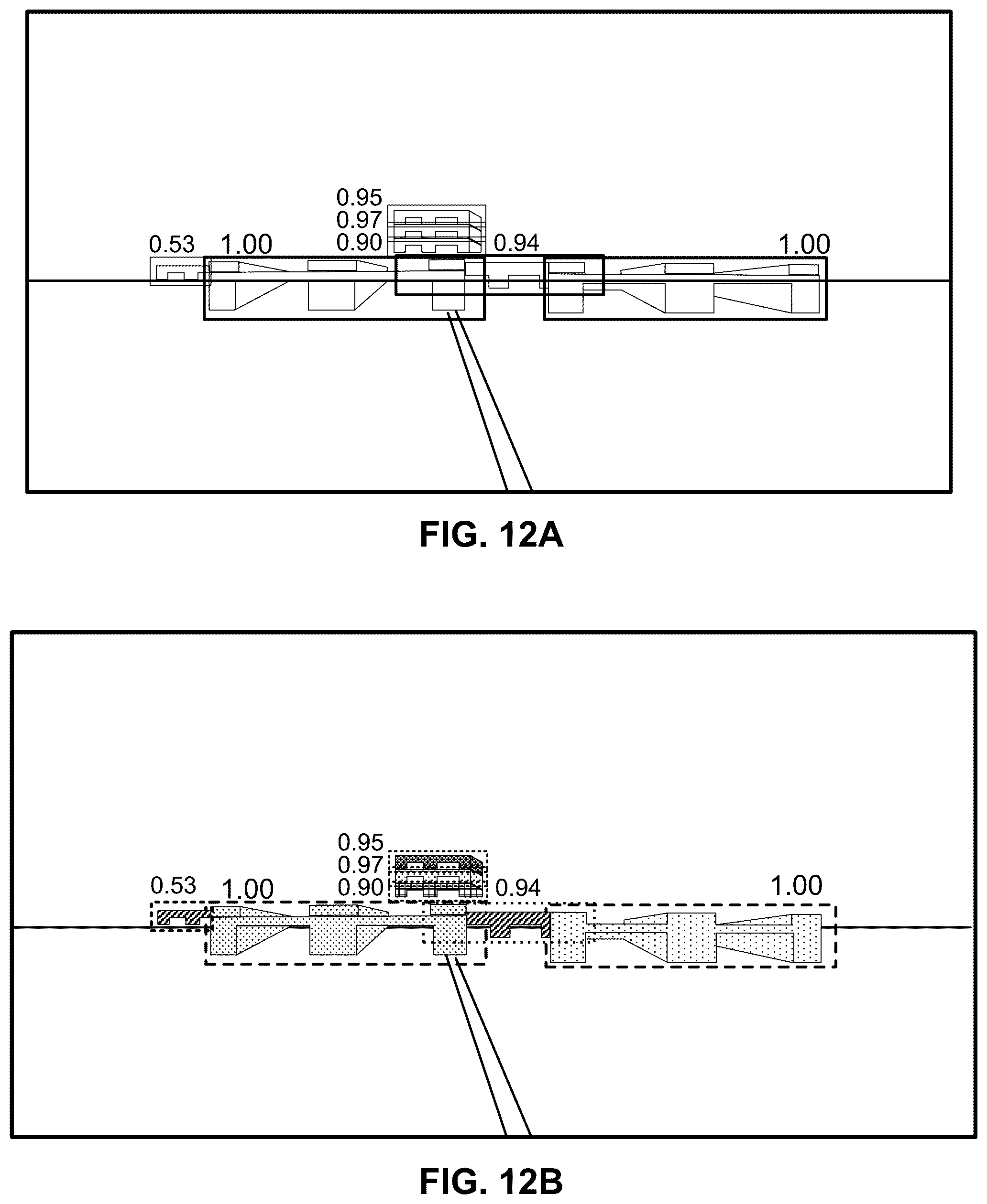 Patent US12103773 Figure 12 – Dynamic traversal protocol selection by autonomous robots in a facility context
