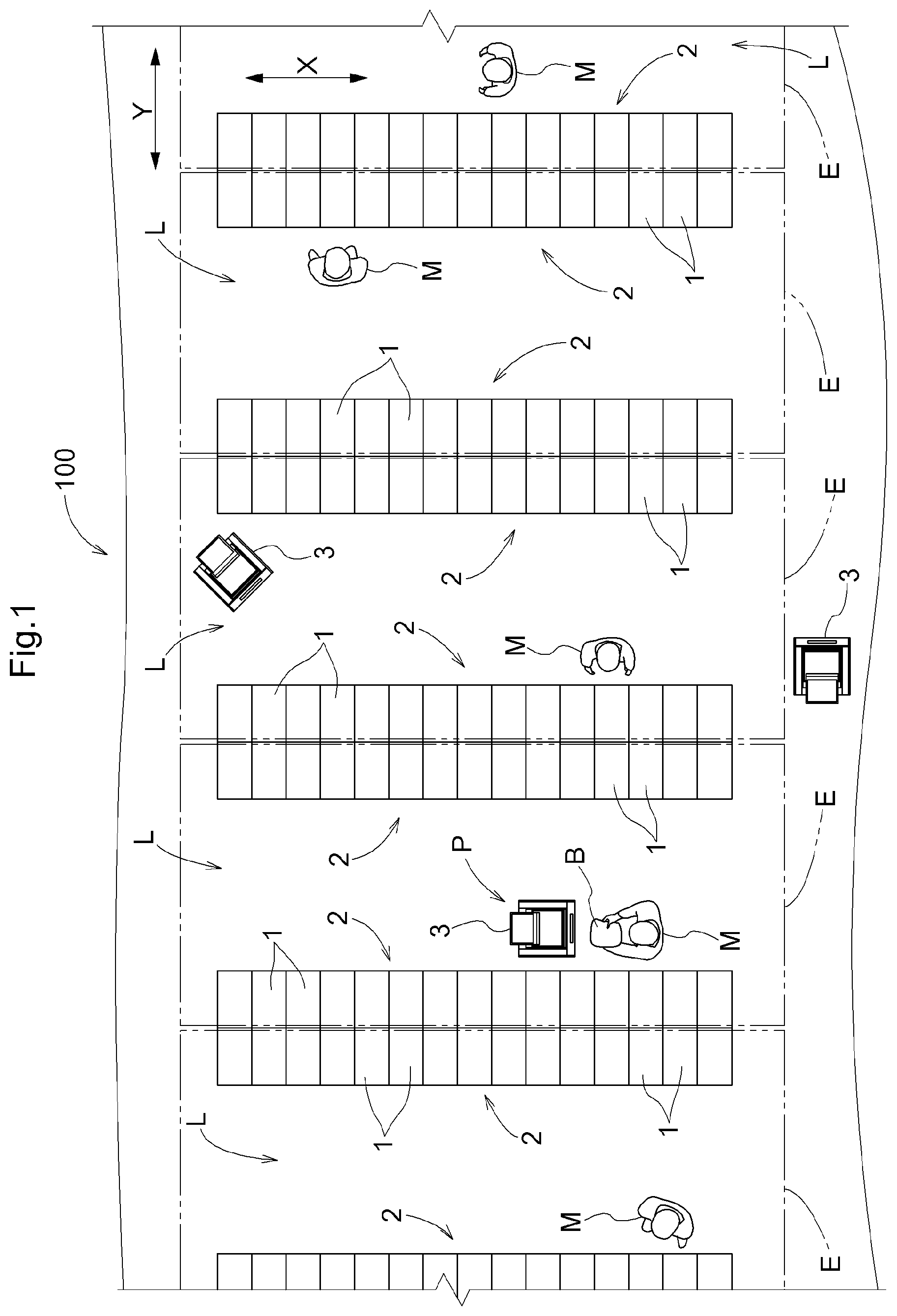 Patent US12103774 — Article transport vehicle — Figure 1