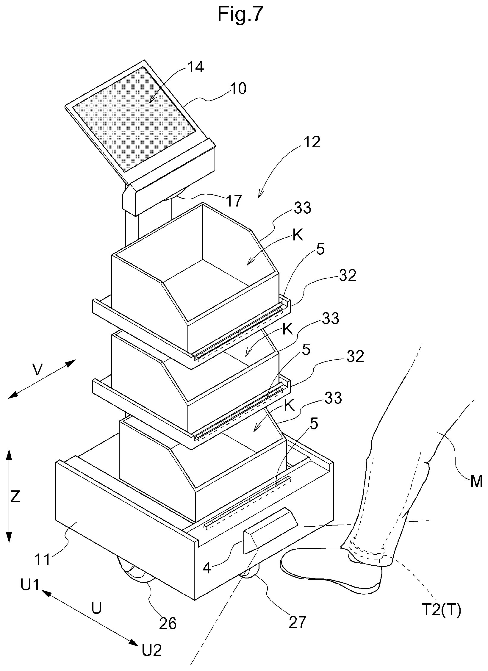Patent US12103774 Figure 6 – Article transport vehicle
