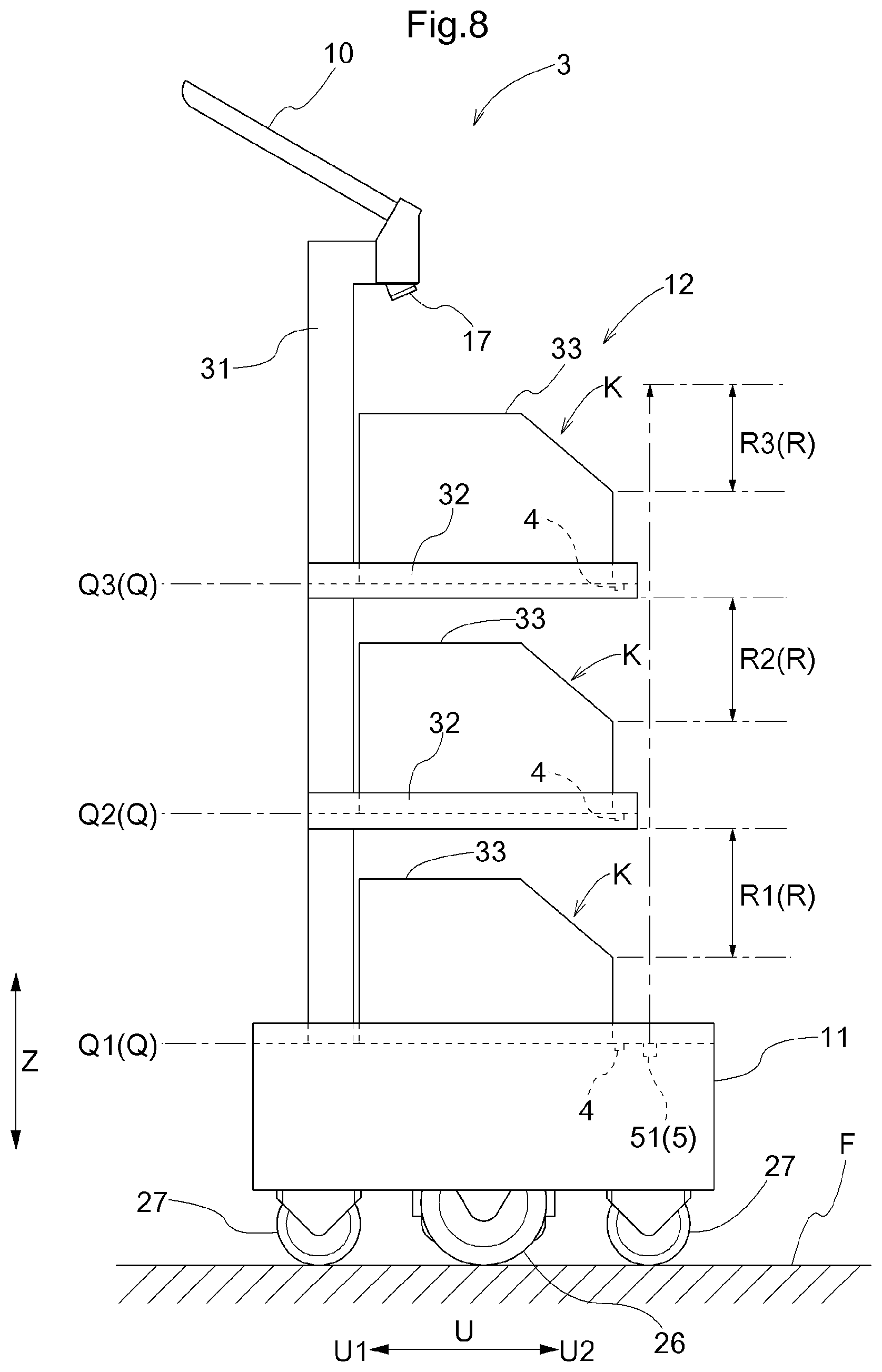 Patent US12103774 Figure 7 – Article transport vehicle