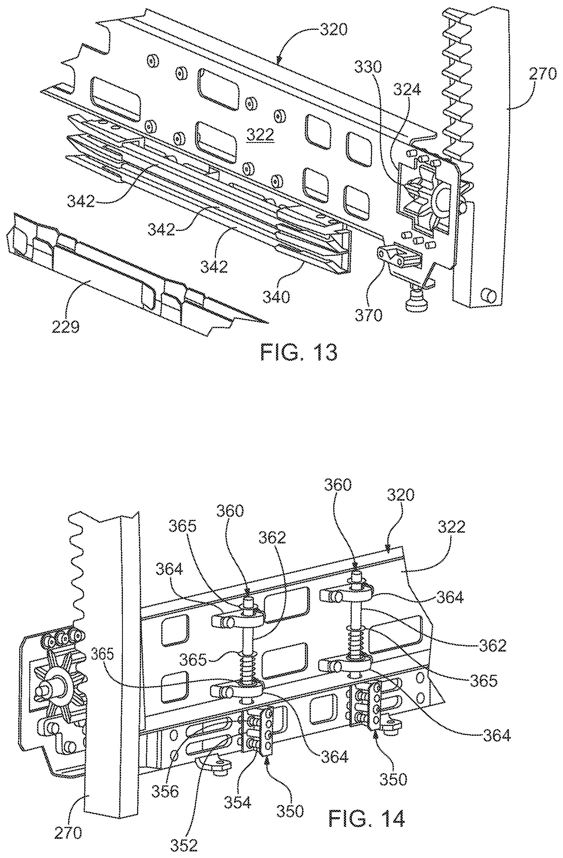 Patent US12103778 Figure 12 – Material handling apparatus having separate workstation and method of use