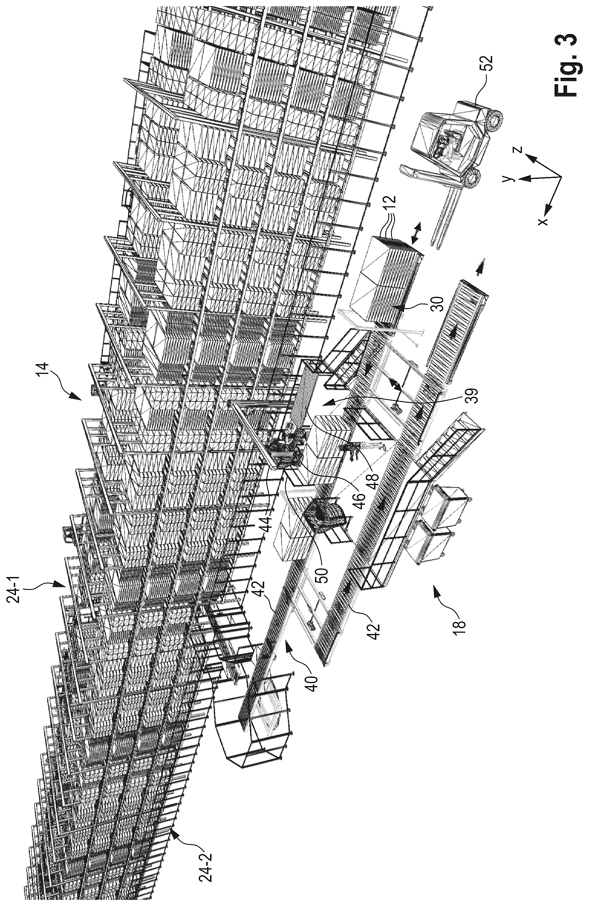 Patent US12103779 Figure 3 – System and method for picking flatpack articles