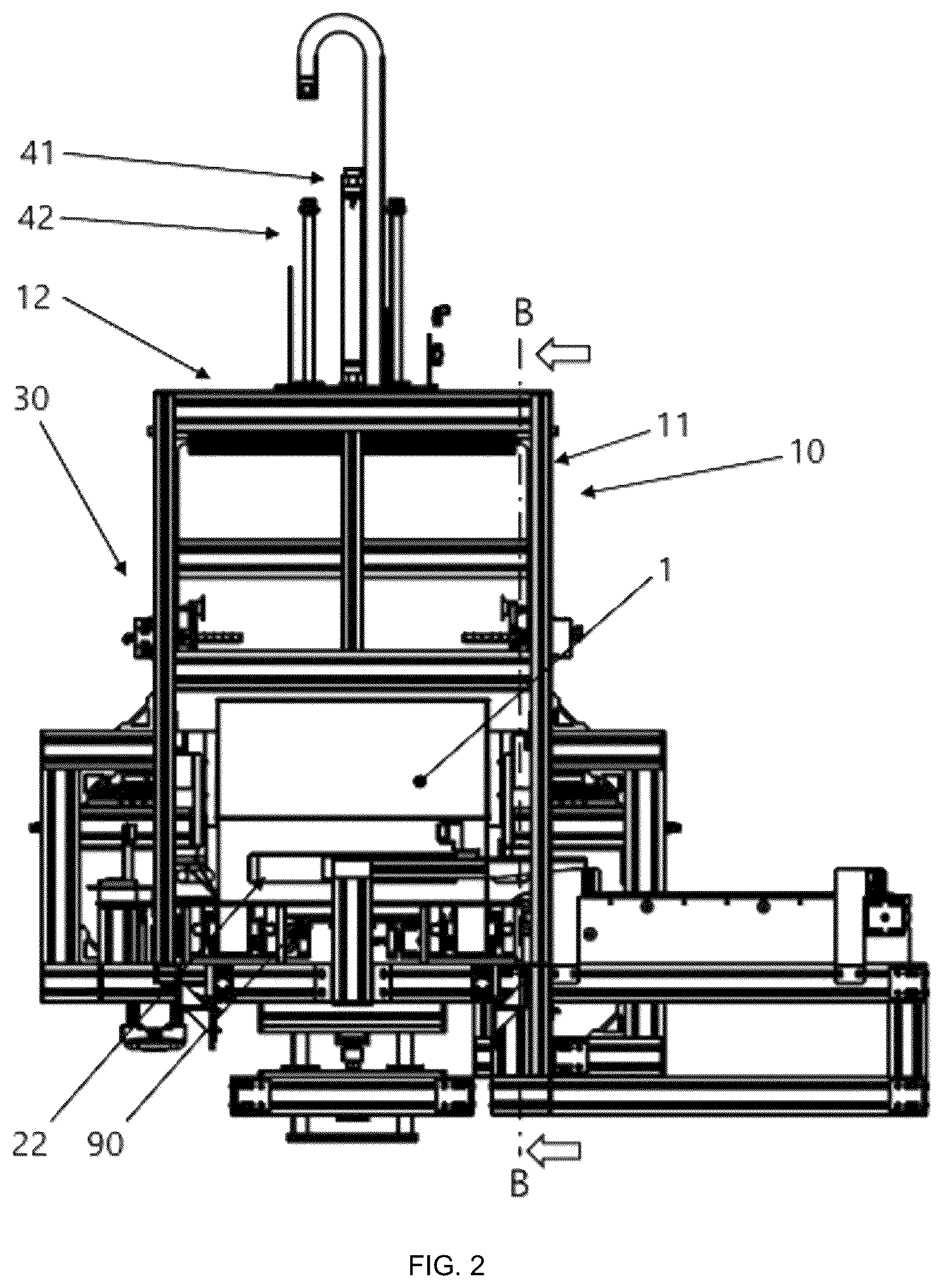 Patent US12103780 Figure 2 – System for inverting packaging box