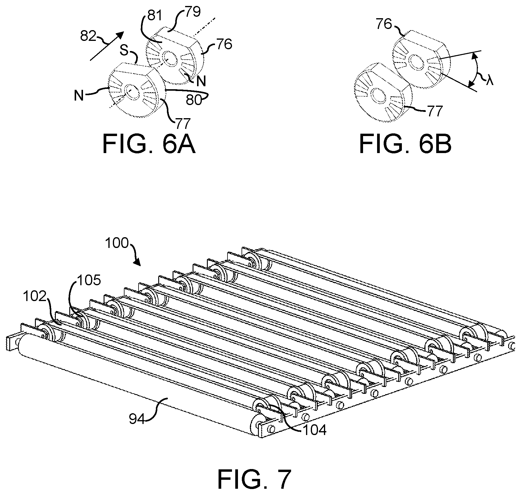 Patent US12103784 Figure 4 – Overhead tray conveyor and wash system