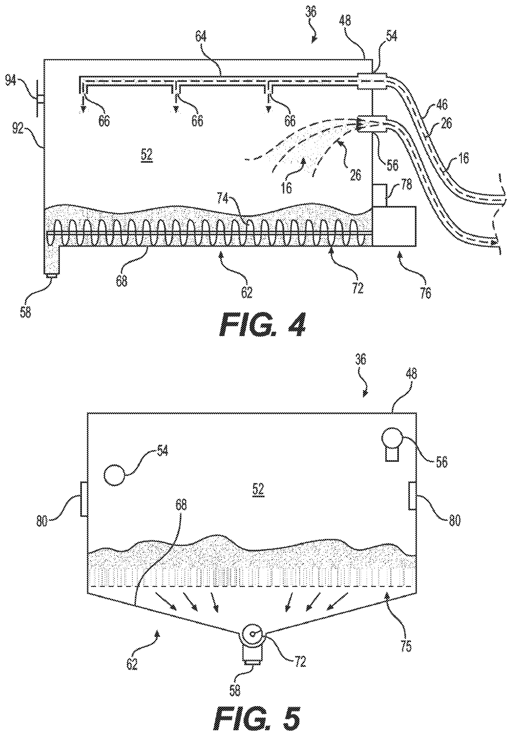 Patent US12103791 Figure 5 – Assemblies and methods for material extraction from retention collections