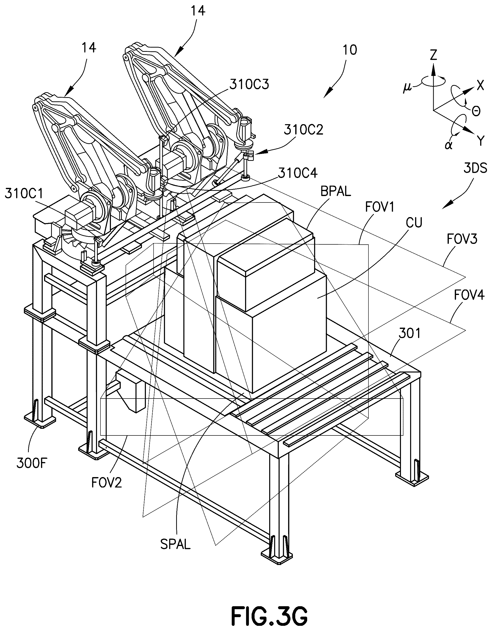 Patent US12103792 Figure 10 – Apparatus and method for building a pallet load