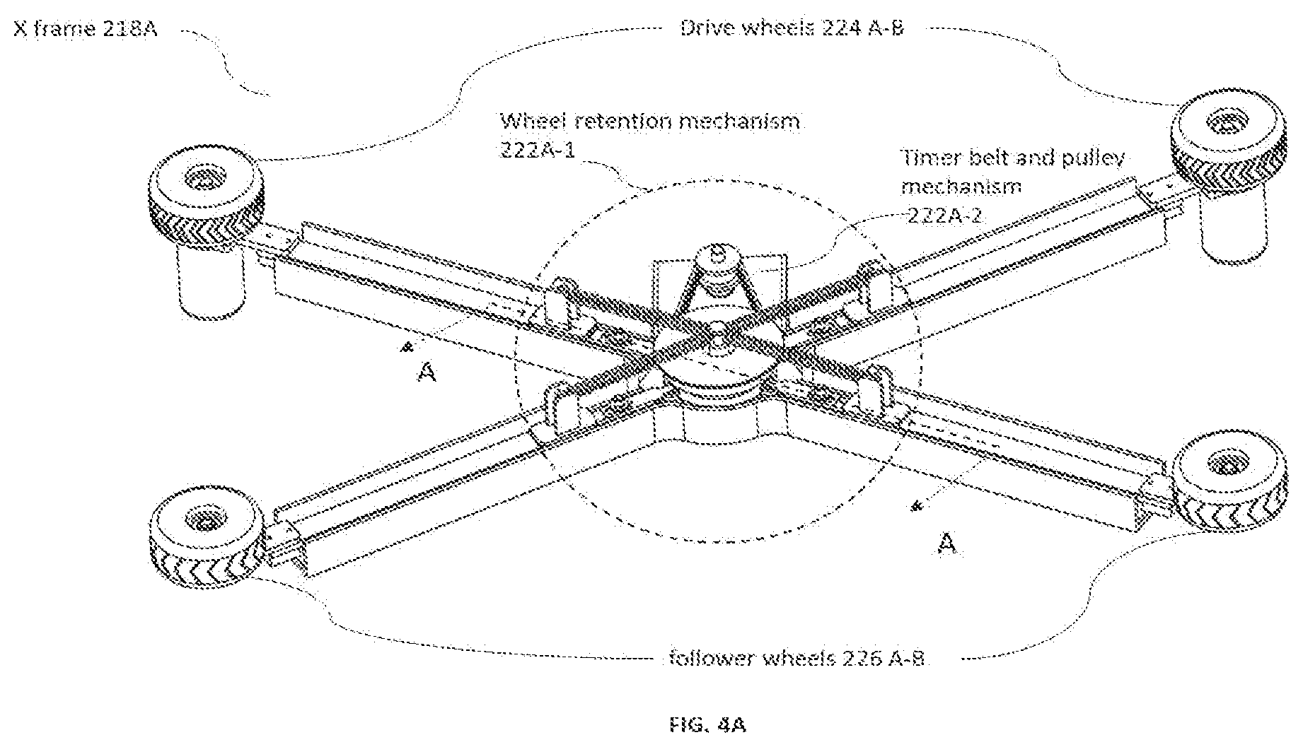 Patent US12103794 Figure 9 – Storage system with guided plate based lifting apparatus for payload loading-unloading on storage rack