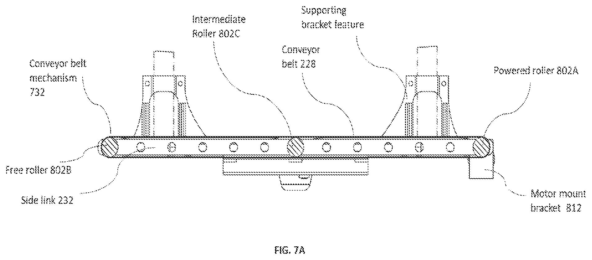 Patent US12103794 Figure 16 – Storage system with guided plate based lifting apparatus for payload loading-unloading on storage rack