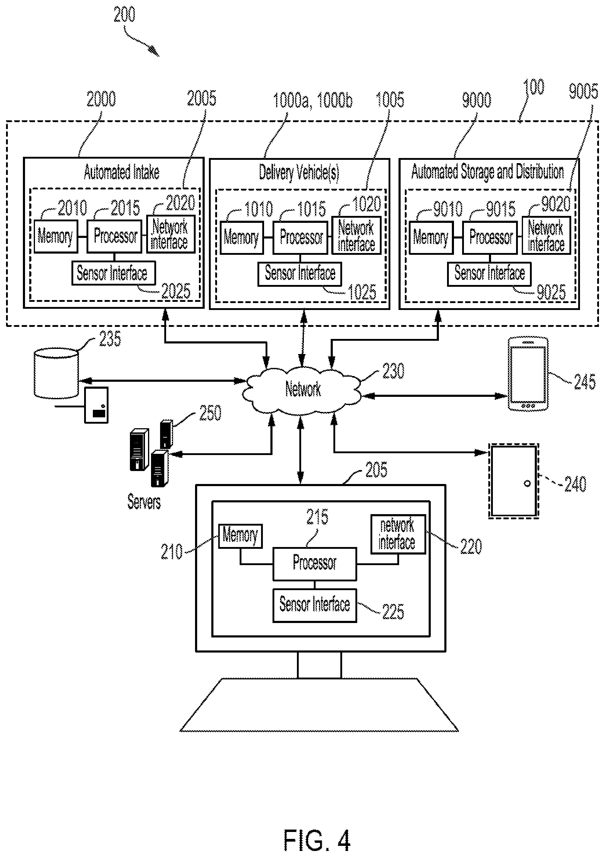 Patent US12103796 Figure 4 – Autonomous multi-tier racking and retrieval system for delivery vehicle