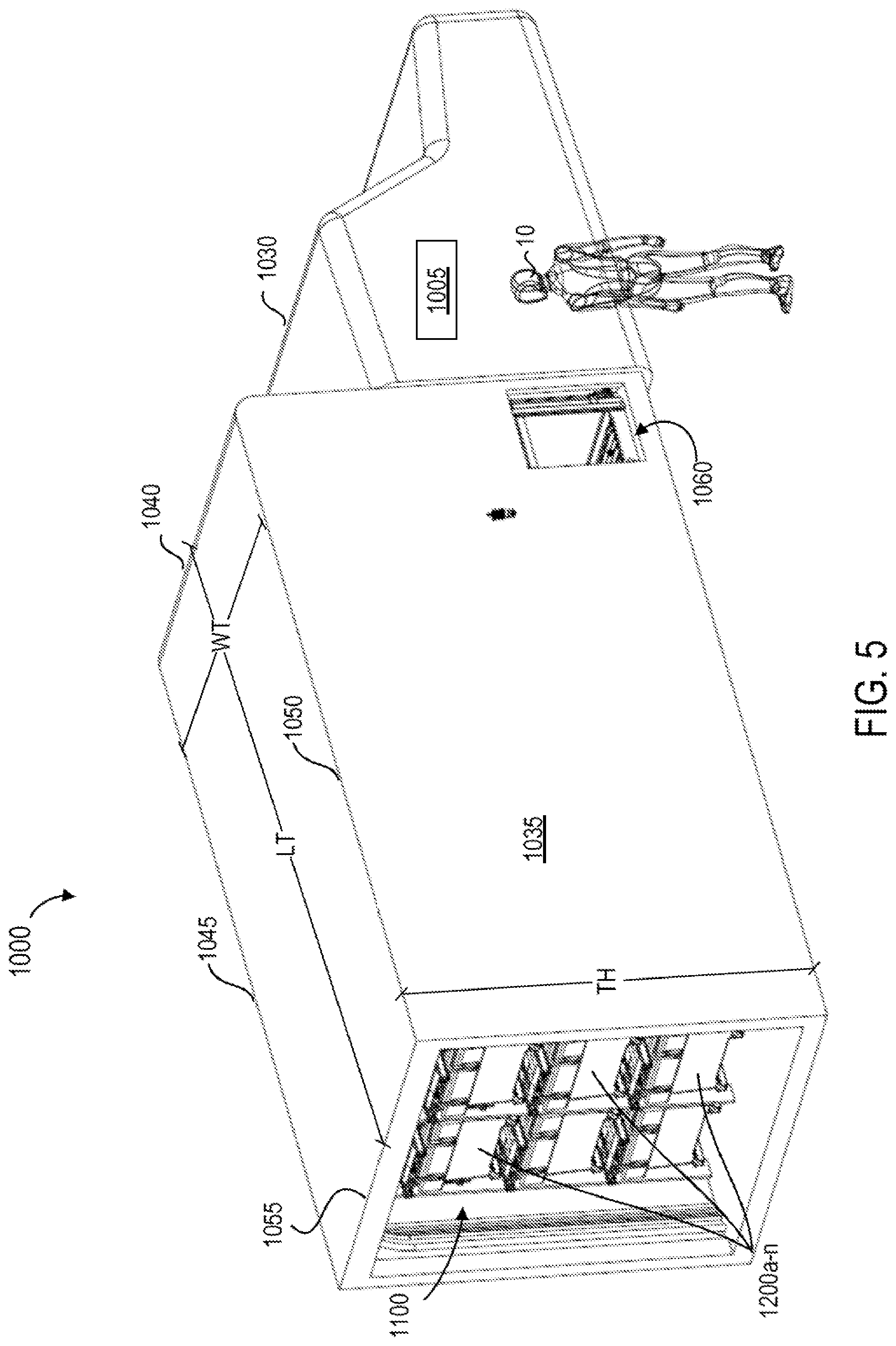 Patent US12103796 Figure 5 – Autonomous multi-tier racking and retrieval system for delivery vehicle