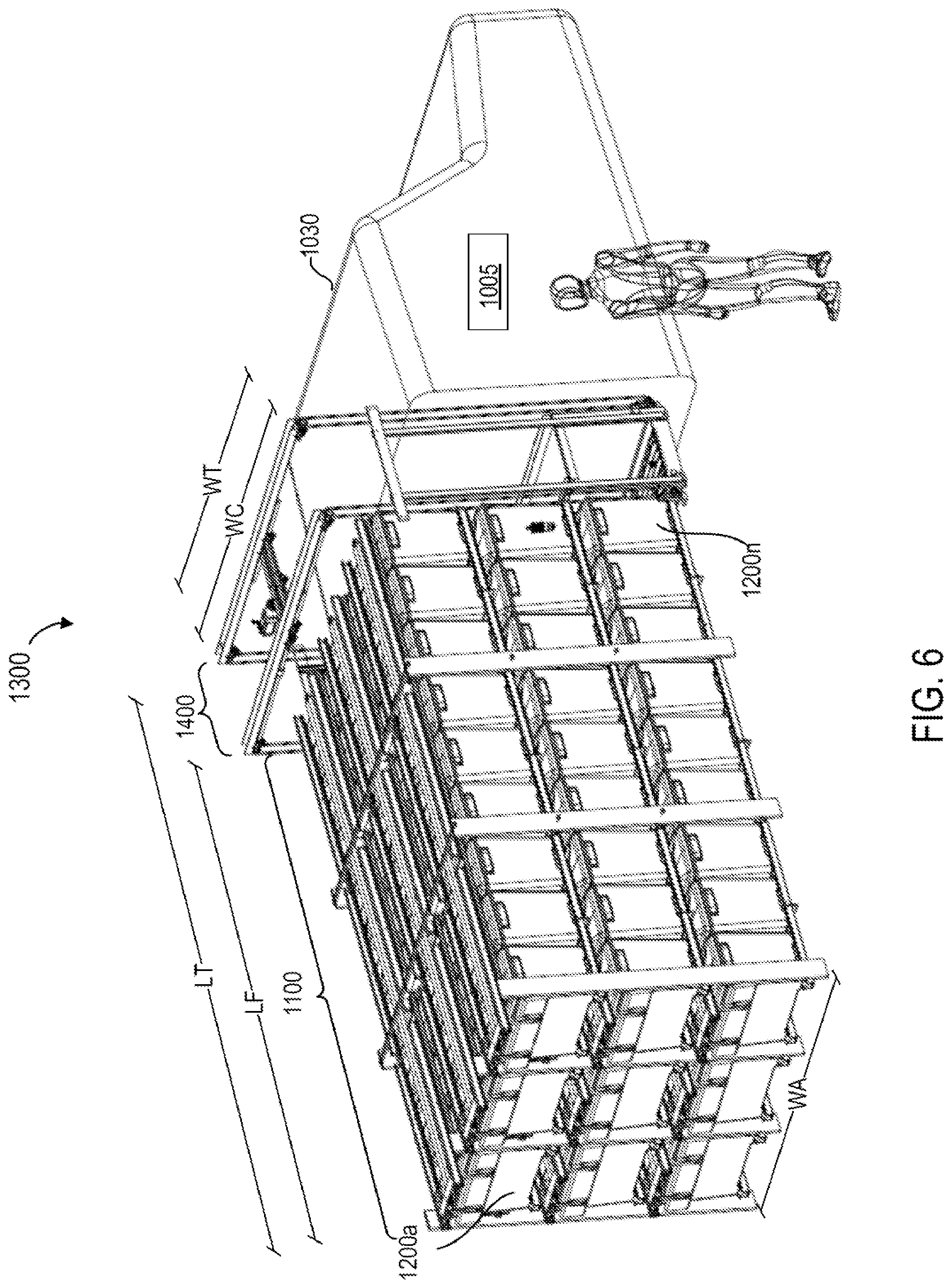 Patent US12103796 Figure 6 – Autonomous multi-tier racking and retrieval system for delivery vehicle