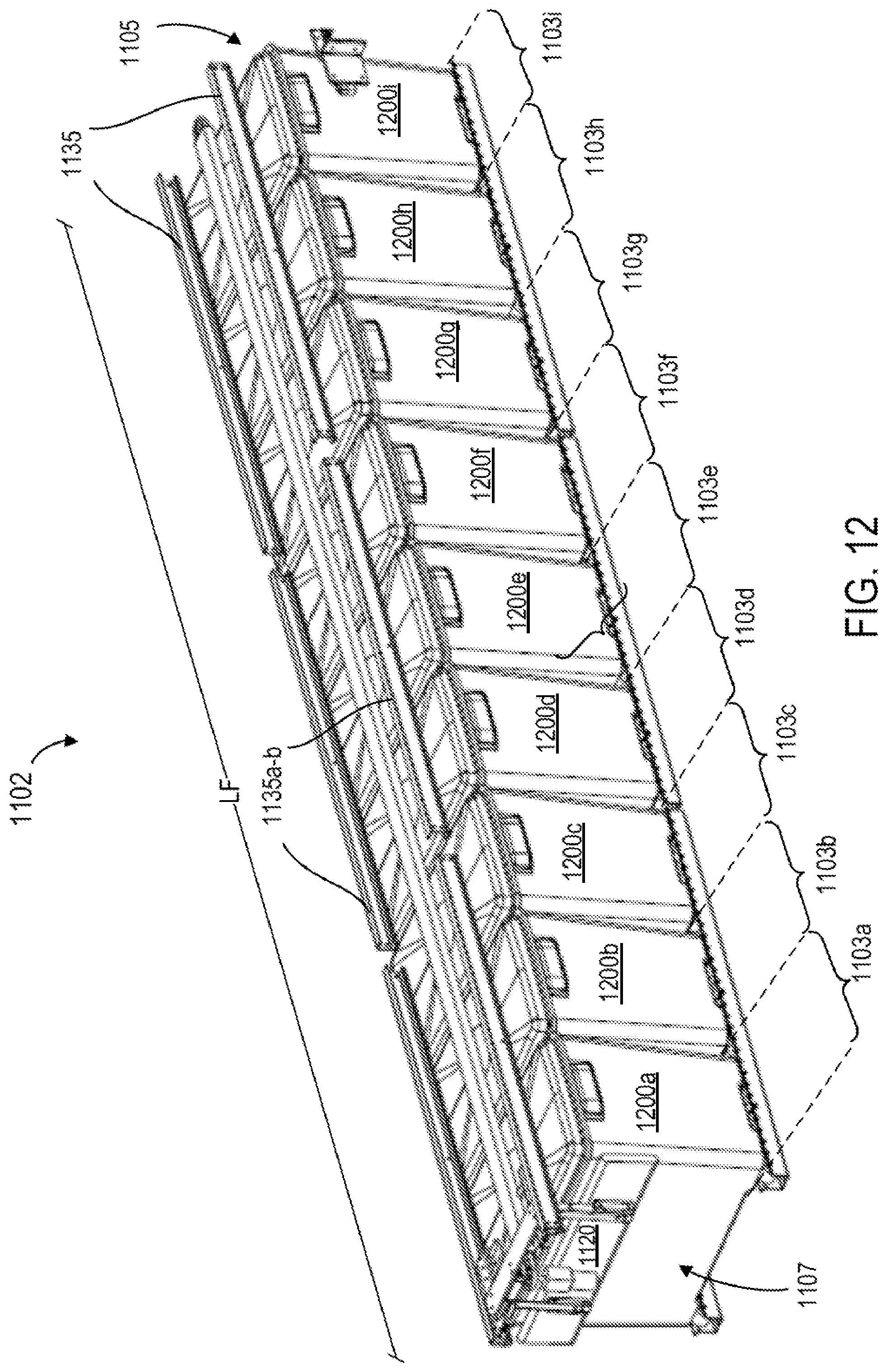 Patent US12103796 Figure 13 – Autonomous multi-tier racking and retrieval system for delivery vehicle