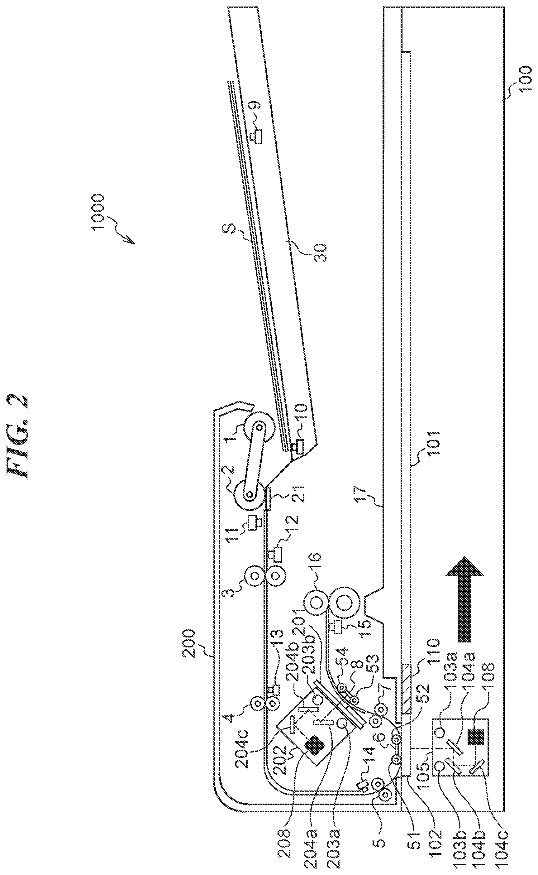 Patent US12103797 Figure 2 – Reading apparatus, control method for reading apparatus, and storage medium