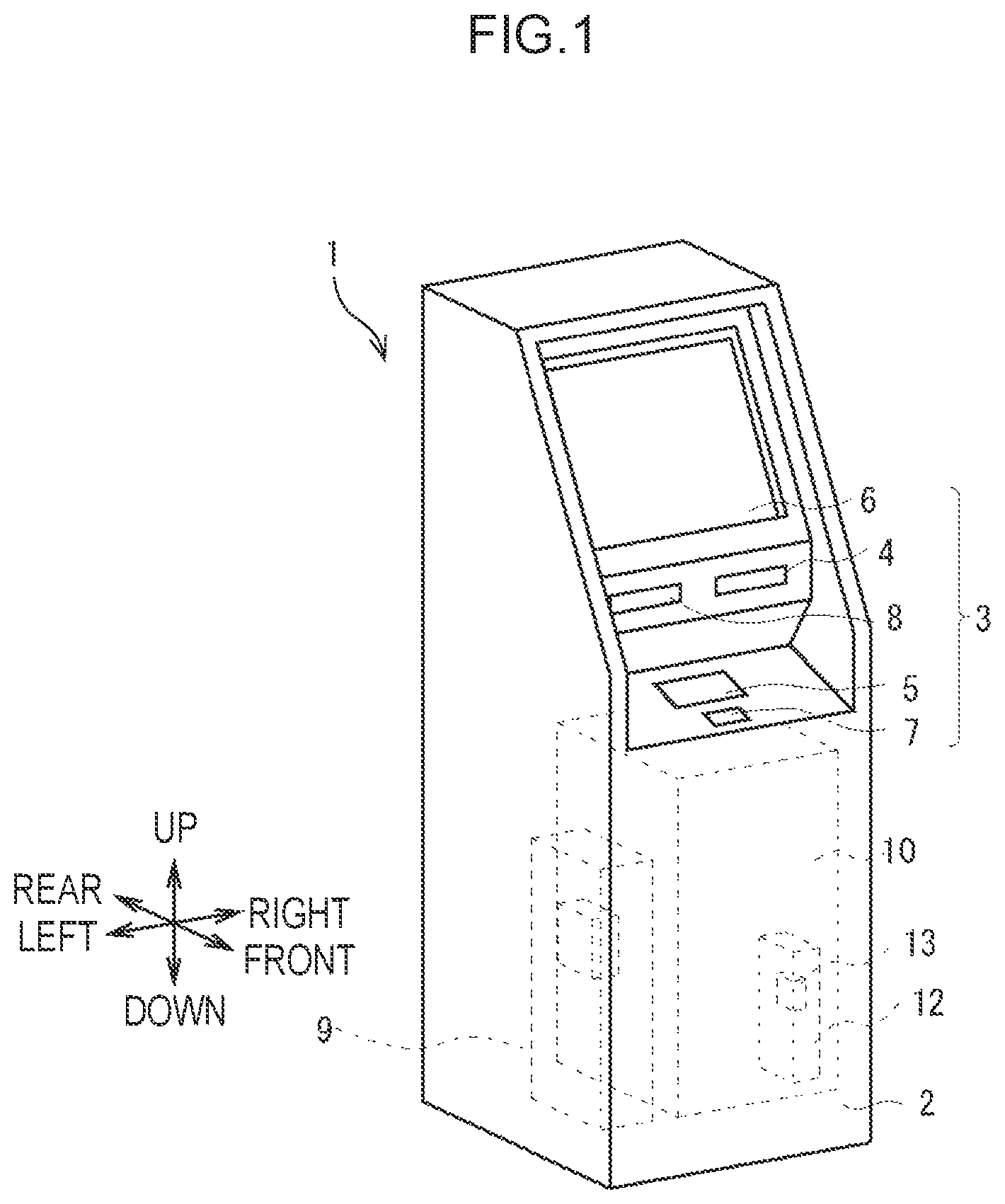 Patent US12103802 Figure 1 – Medium processing device and medium transaction device