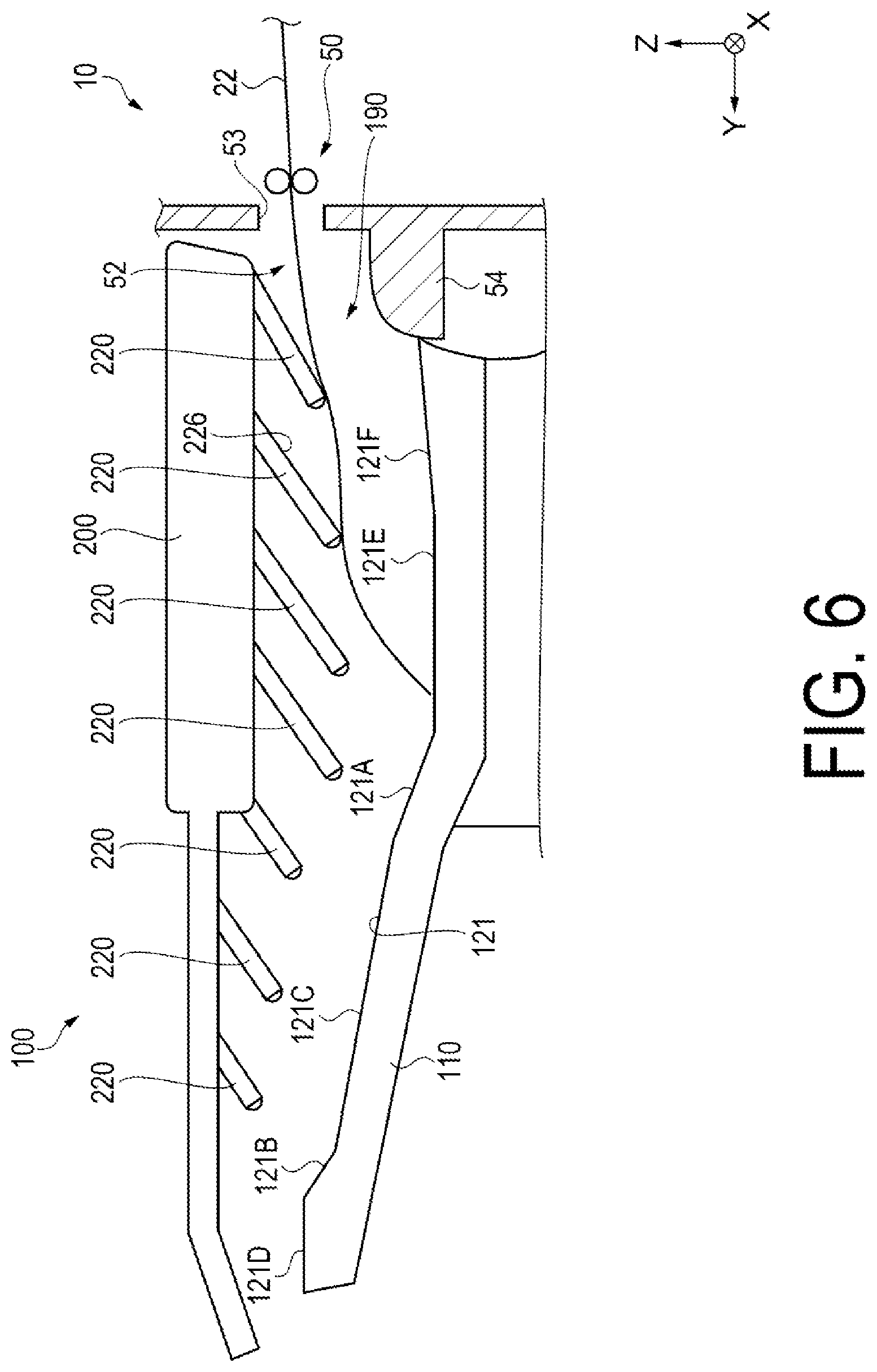 Patent US12103805 Figure 6 – Medium placement device and recording system