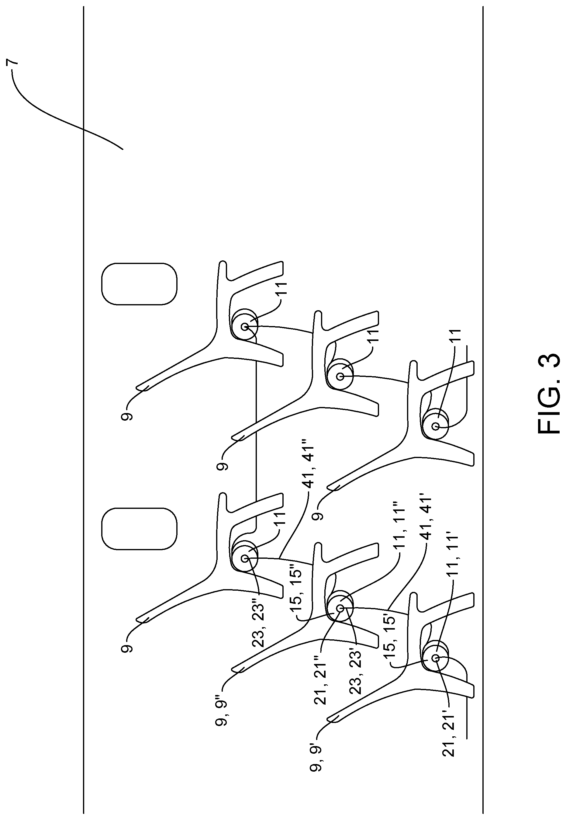 Patent US12103811 Figure 3 – Length-adjustable cable device for wiring an aircraft cabin