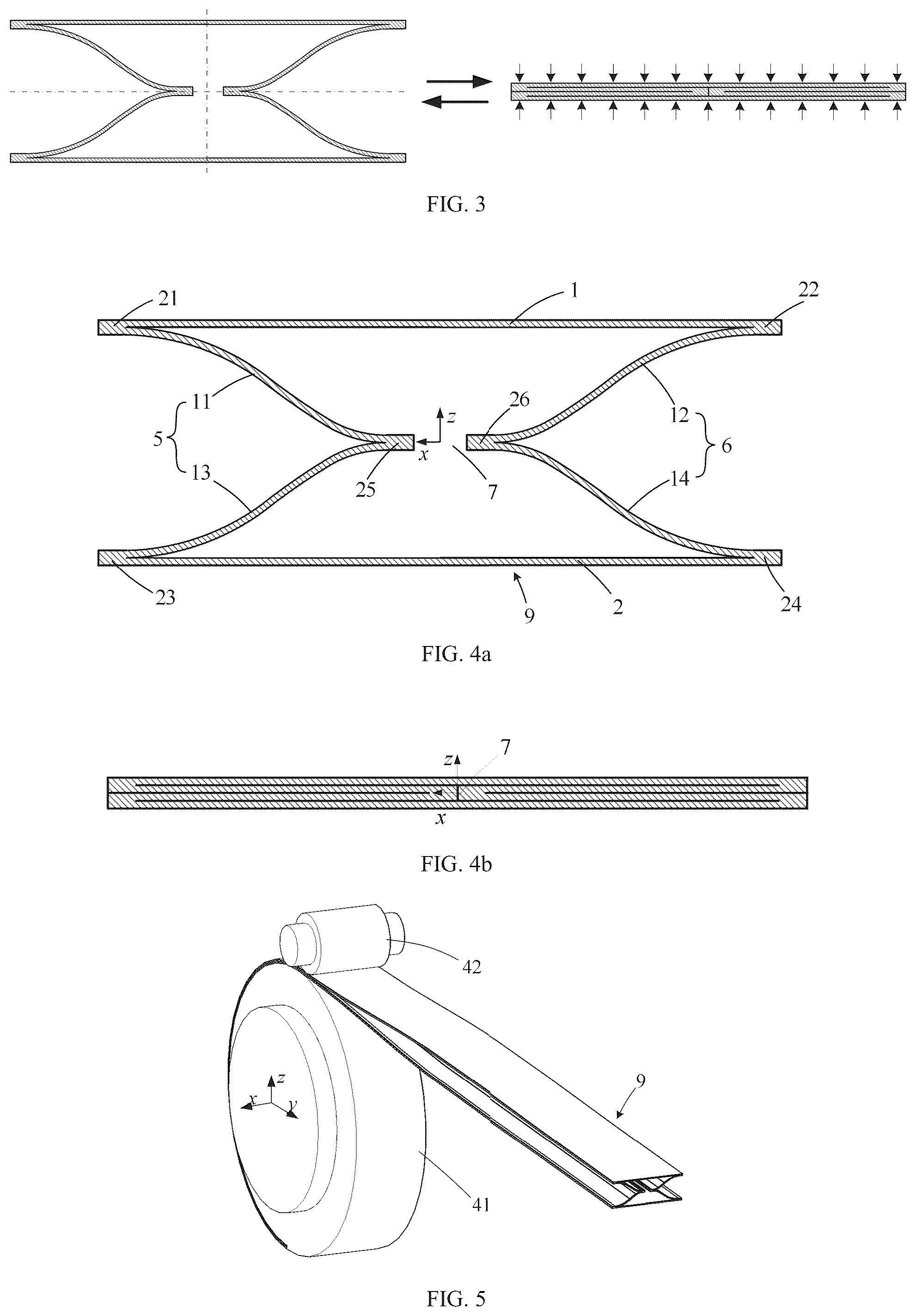 Patent US12103812 Figure 2 – Flexible layer support structure and retractable device