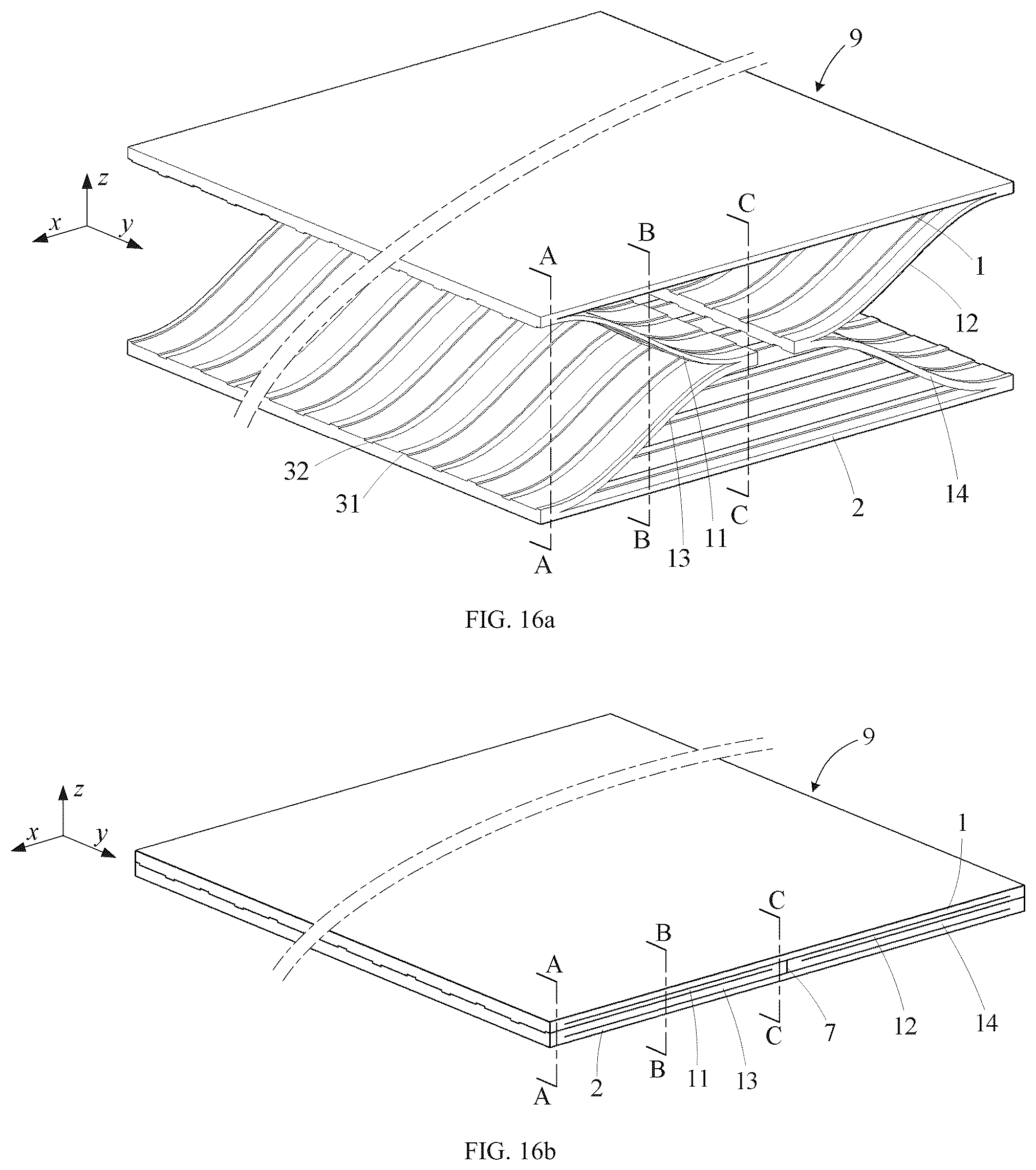 Patent US12103812 Figure 9 – Flexible layer support structure and retractable device
