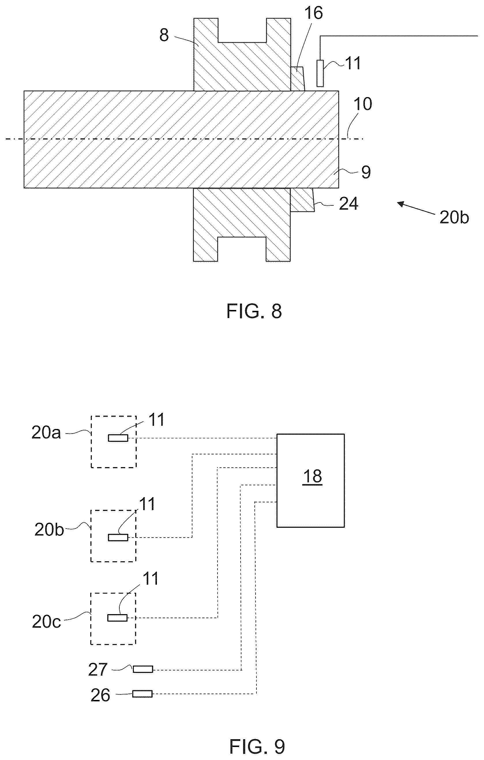 Patent US12103817 Figure 5 – Measurement arrangement and method of monitoring rotation speed of a component of an elevator, escalator, moving walkway or moving ramp
