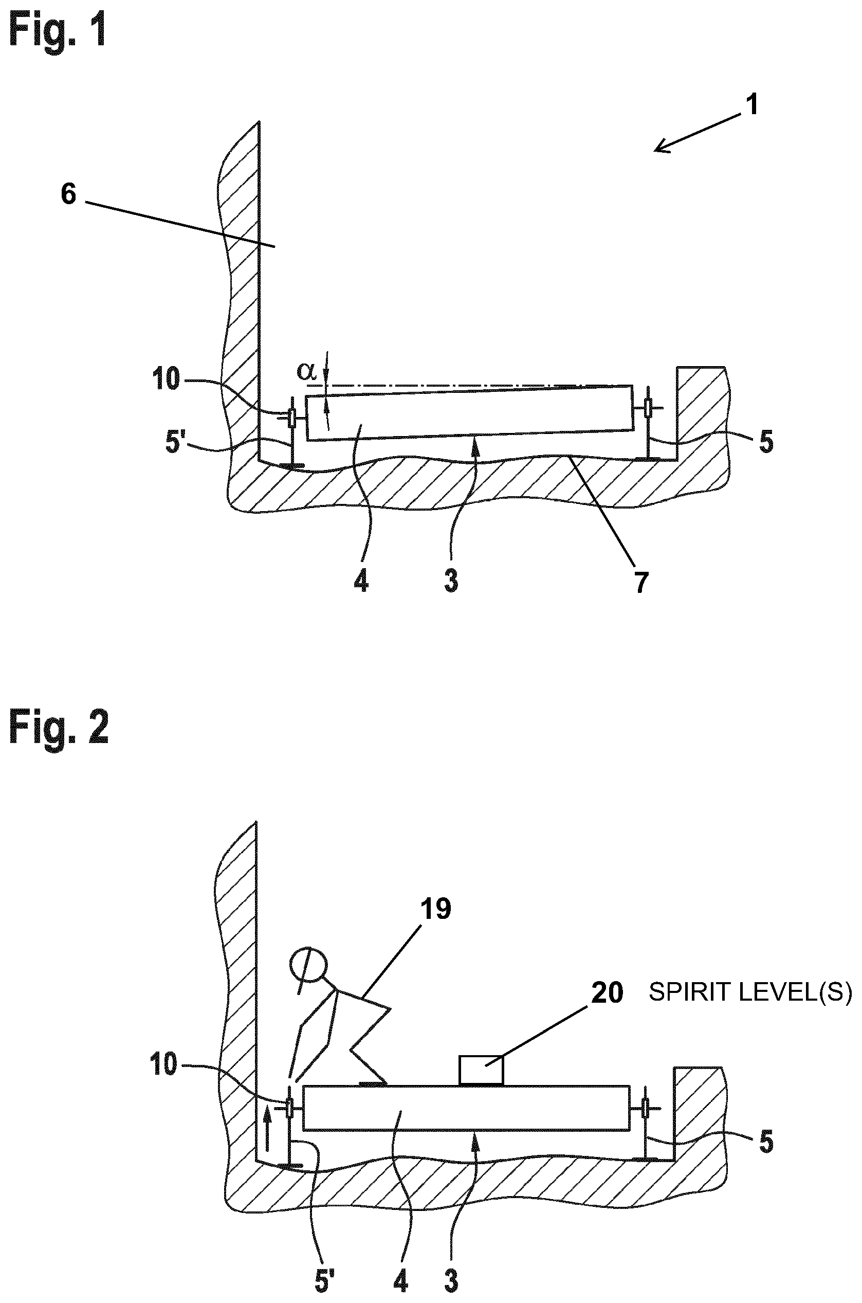 Patent US12103820 Figure 1 – Car floor for an elevator car and method for installing an elevator car