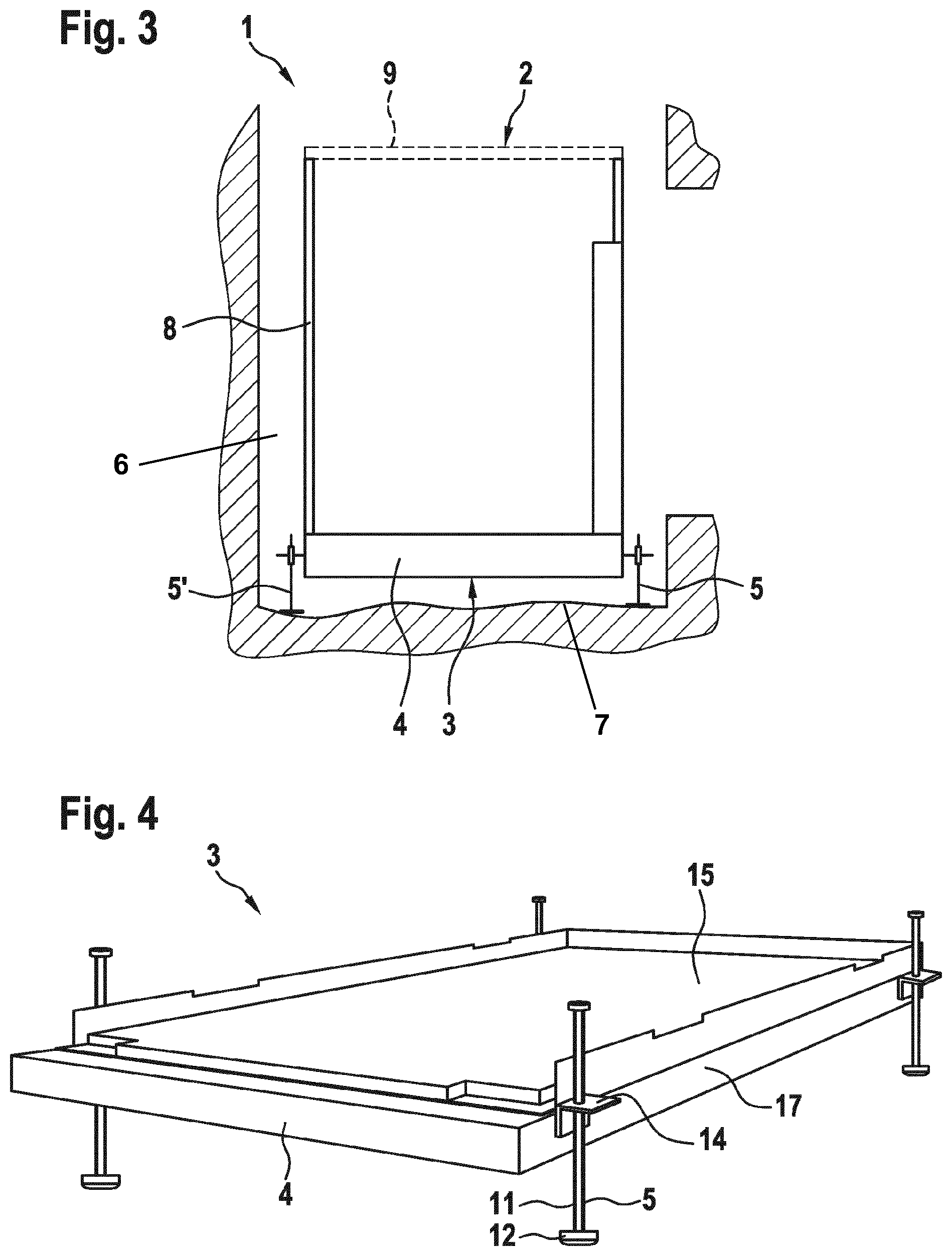 Patent US12103820 Figure 2 – Car floor for an elevator car and method for installing an elevator car