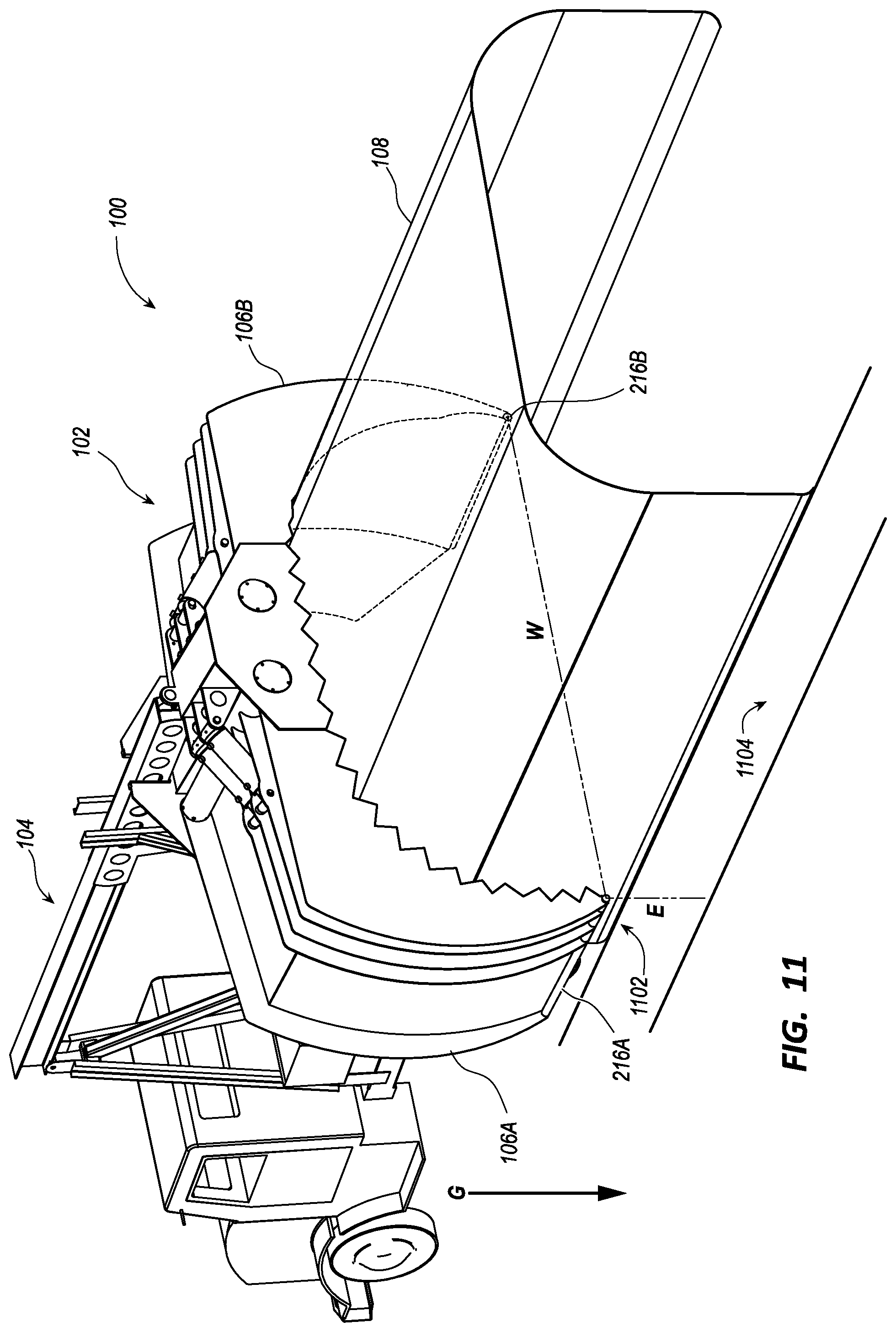 Patent US12103827 Figure 9 – Perforating clamshell bucket system