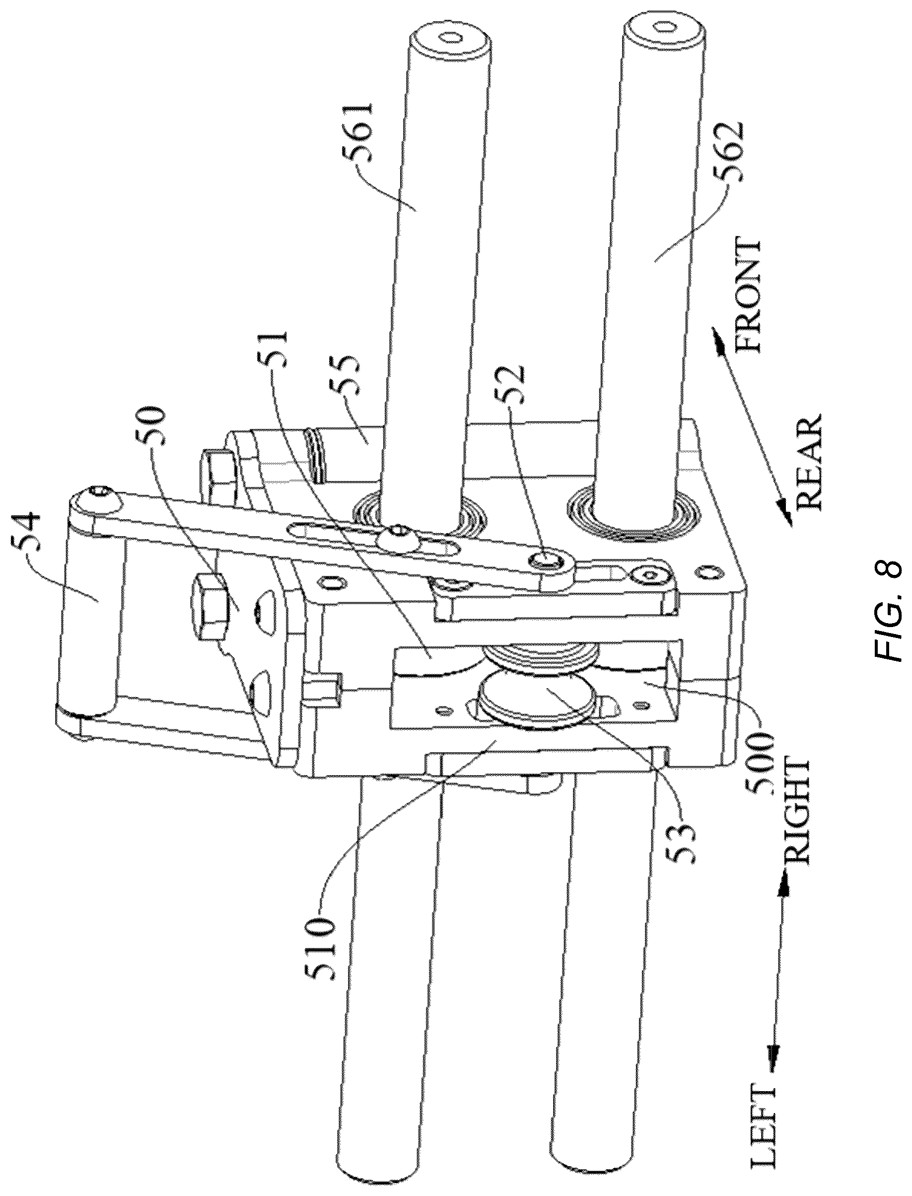 Patent US12103828 Figure 8 – Winch, rope guide and transmission device having clutch function