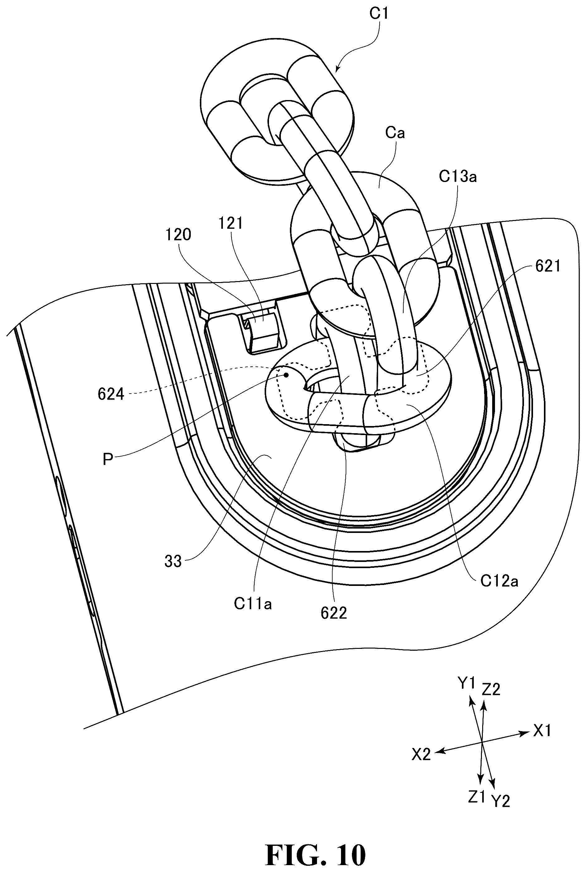 Patent US12103829 Figure 10 – Electric chain block