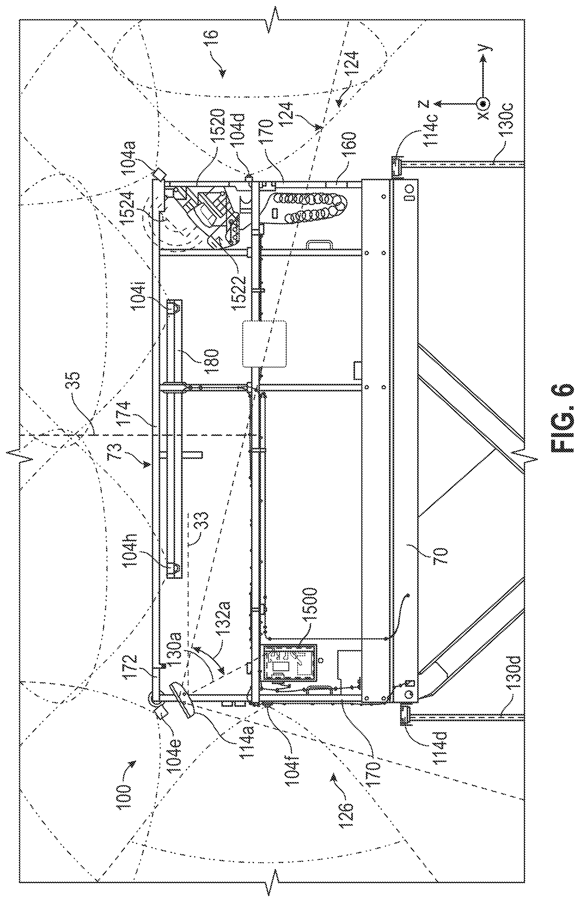 Patent US12103830 Figure 6 – Systems and methods for restricting operation of a lift device