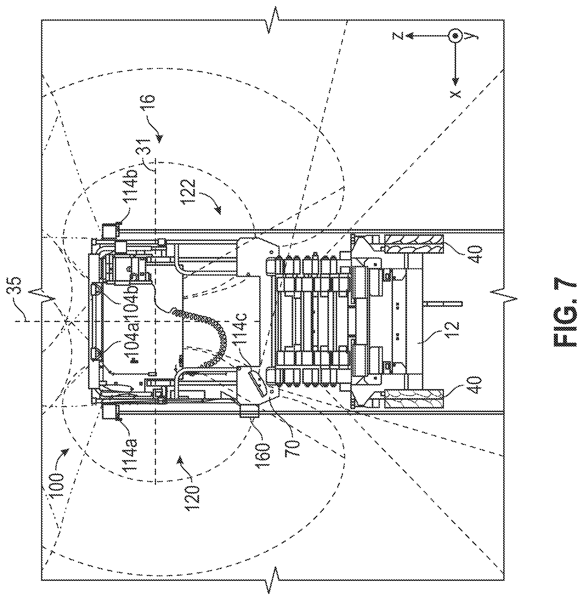 Patent US12103830 Figure 7 – Systems and methods for restricting operation of a lift device