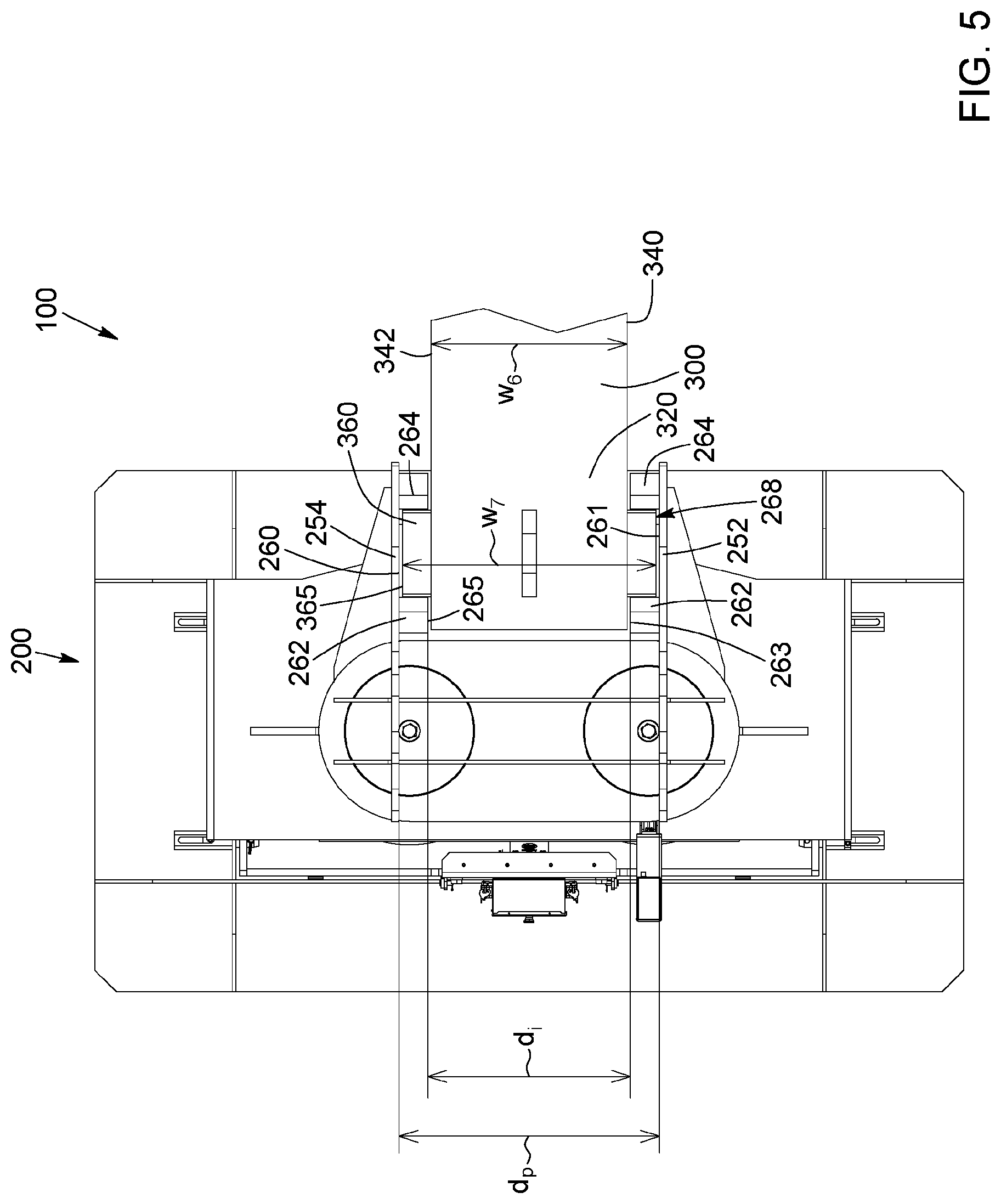 Patent US12103831 Figure 6 – Heavy machinery lifting apparatus, heavy machinery lifting assembly and method for assembling a lift for heavy machinery