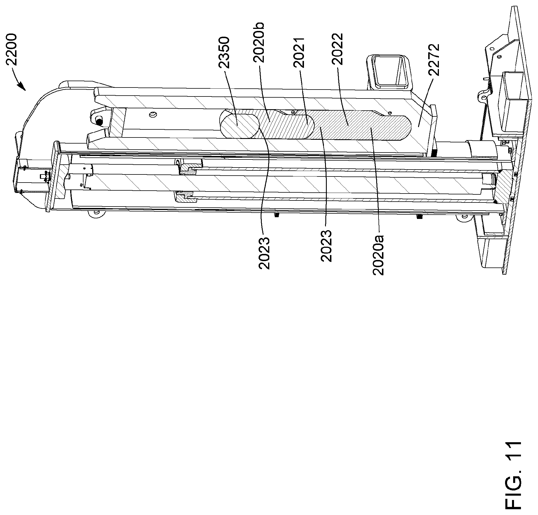 Patent US12103831 Figure 12 – Heavy machinery lifting apparatus, heavy machinery lifting assembly and method for assembling a lift for heavy machinery