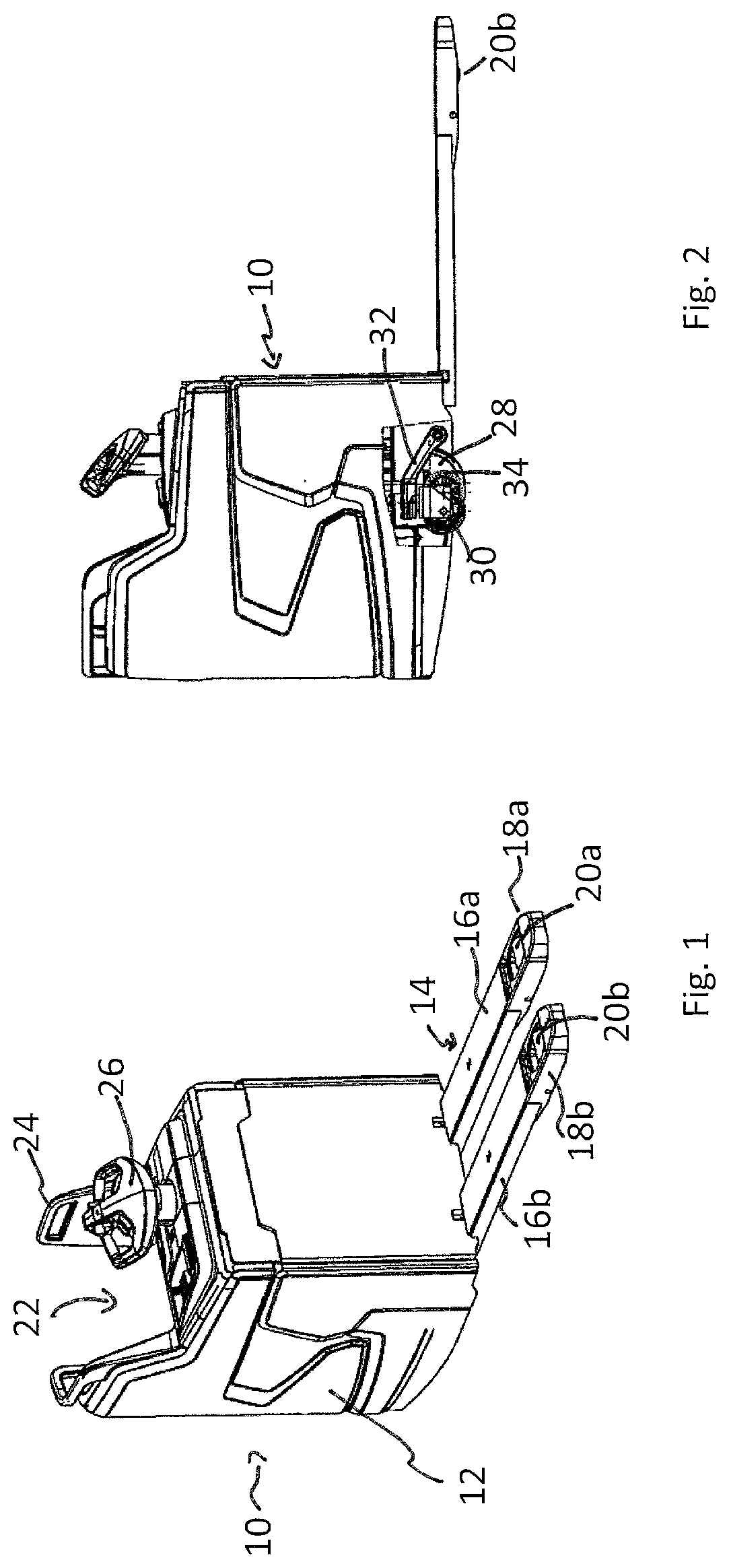 Patent US12103835 Figure 1 – Industrial truck having at least one support wheel
