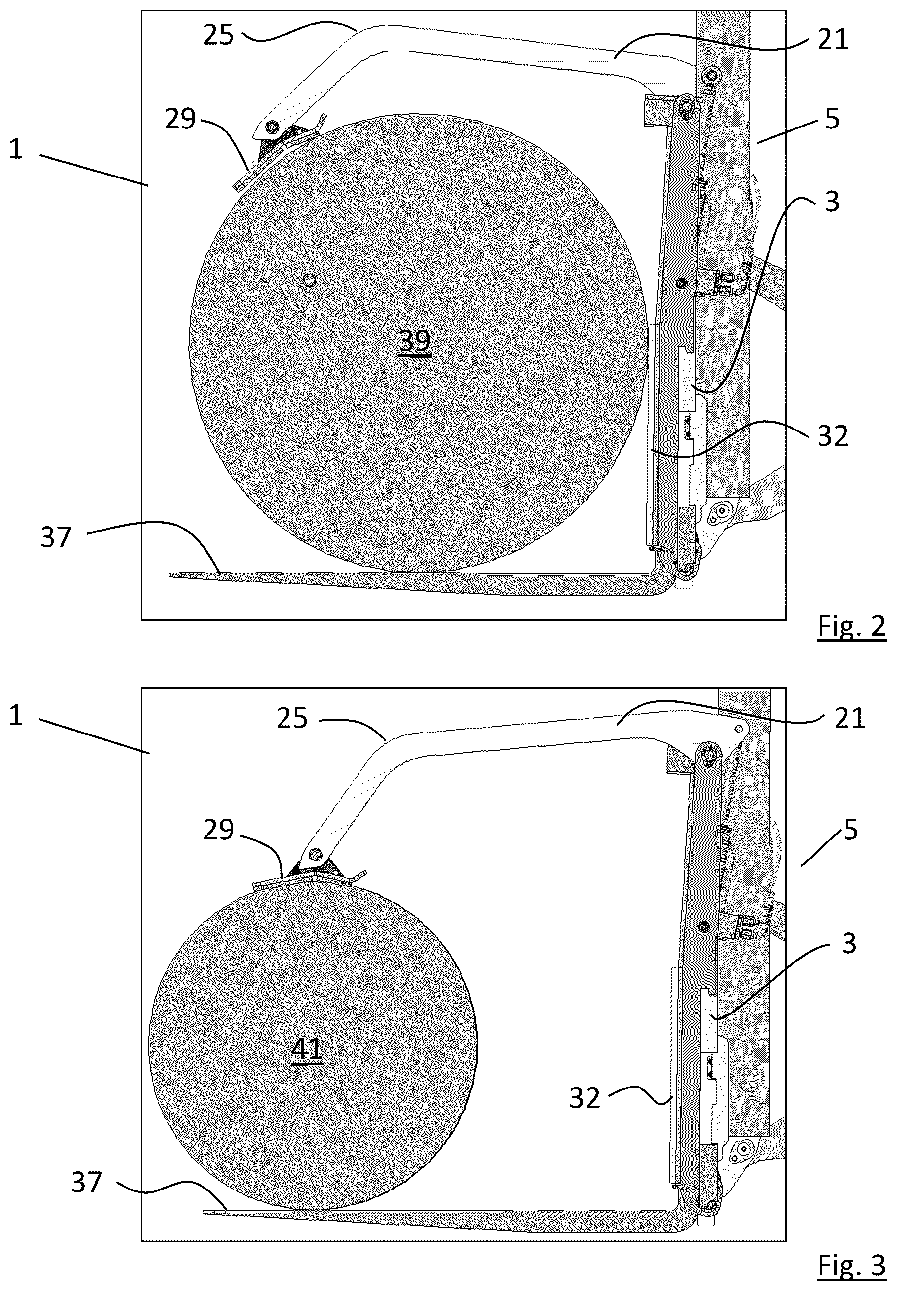 Patent US12103837 Figure 2 – Gas tank attachment for a truck mounted forklift