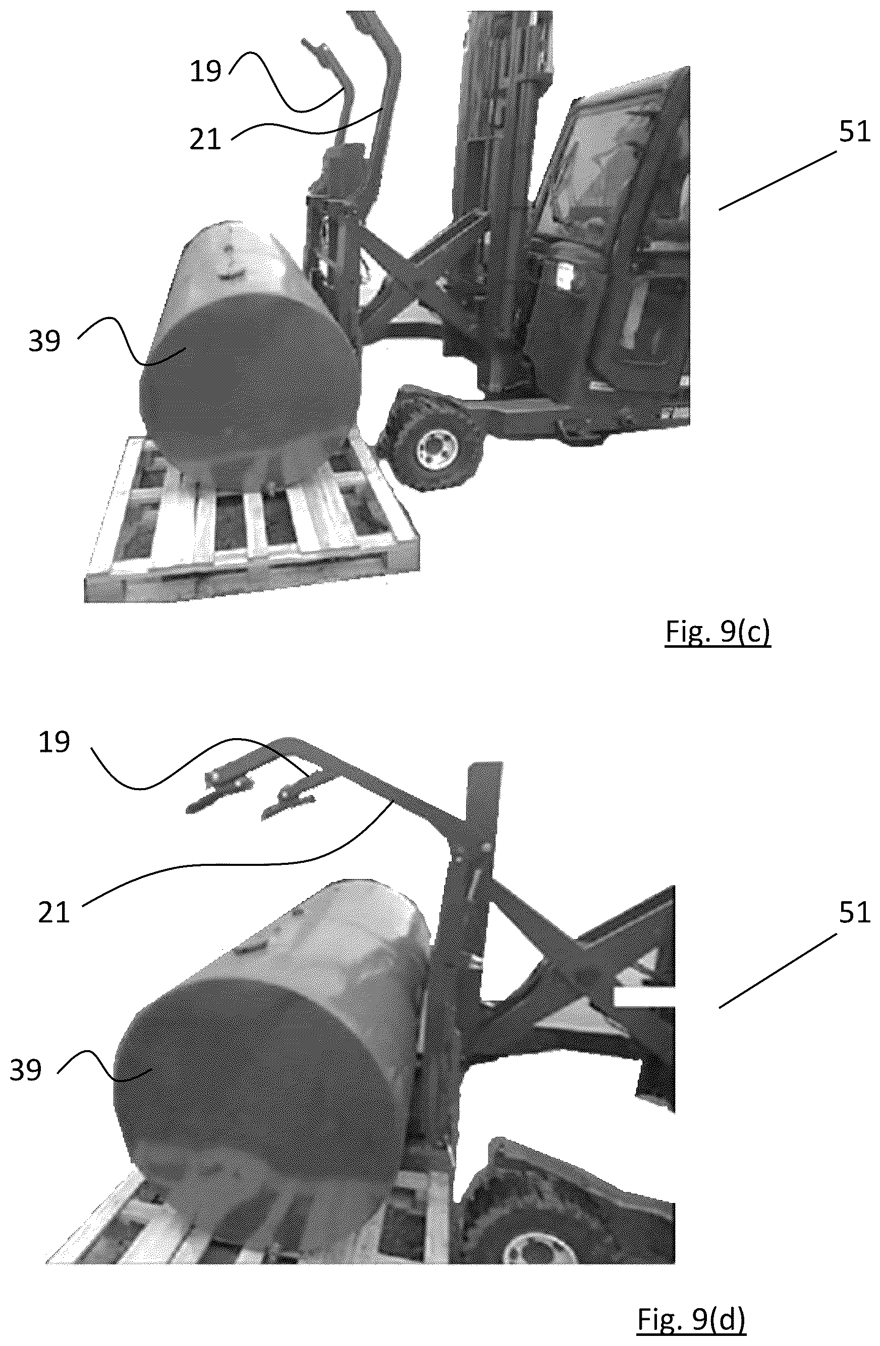 Patent US12103837 Figure 7 – Gas tank attachment for a truck mounted forklift
