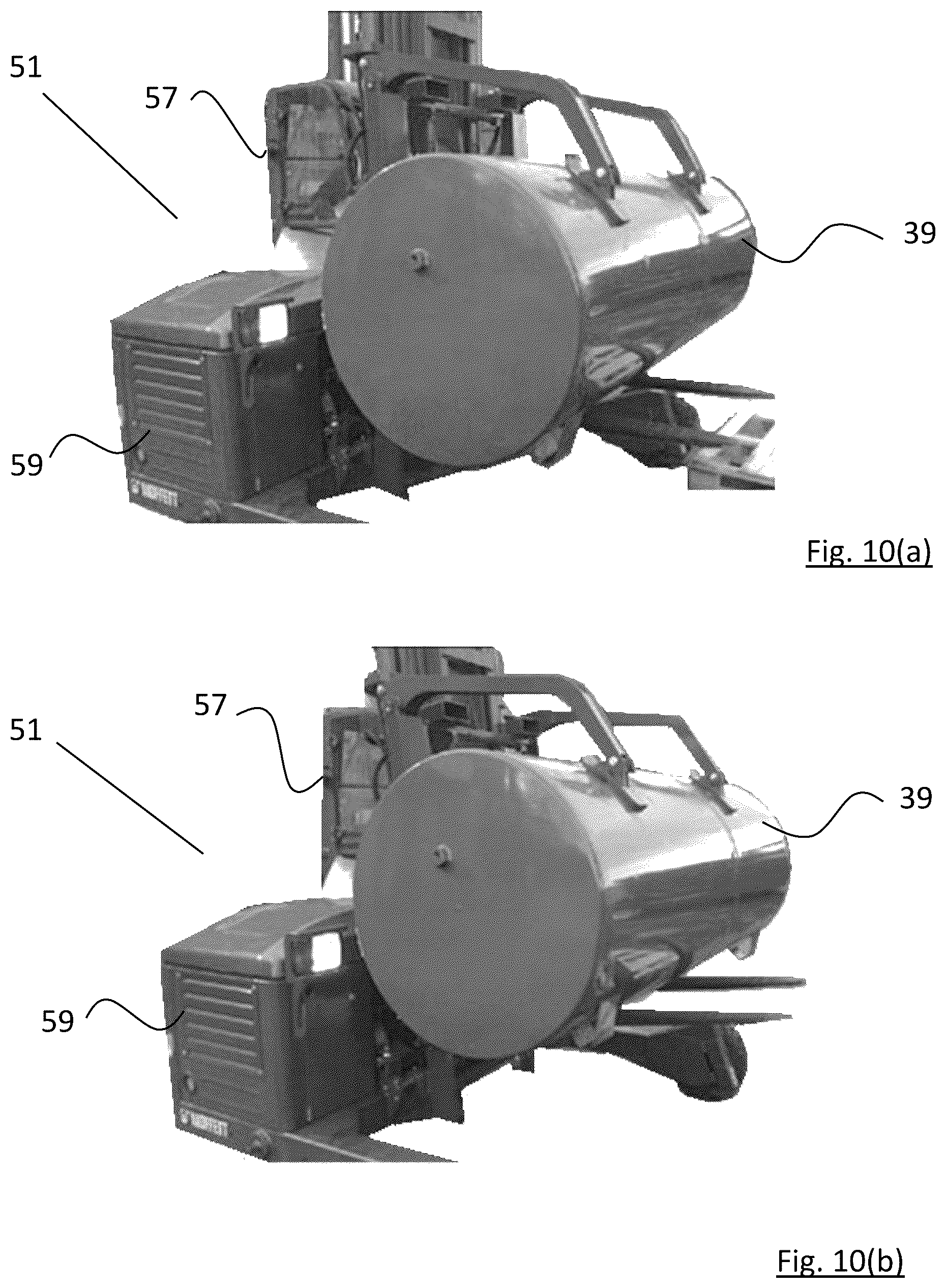 Patent US12103837 Figure 11 – Gas tank attachment for a truck mounted forklift