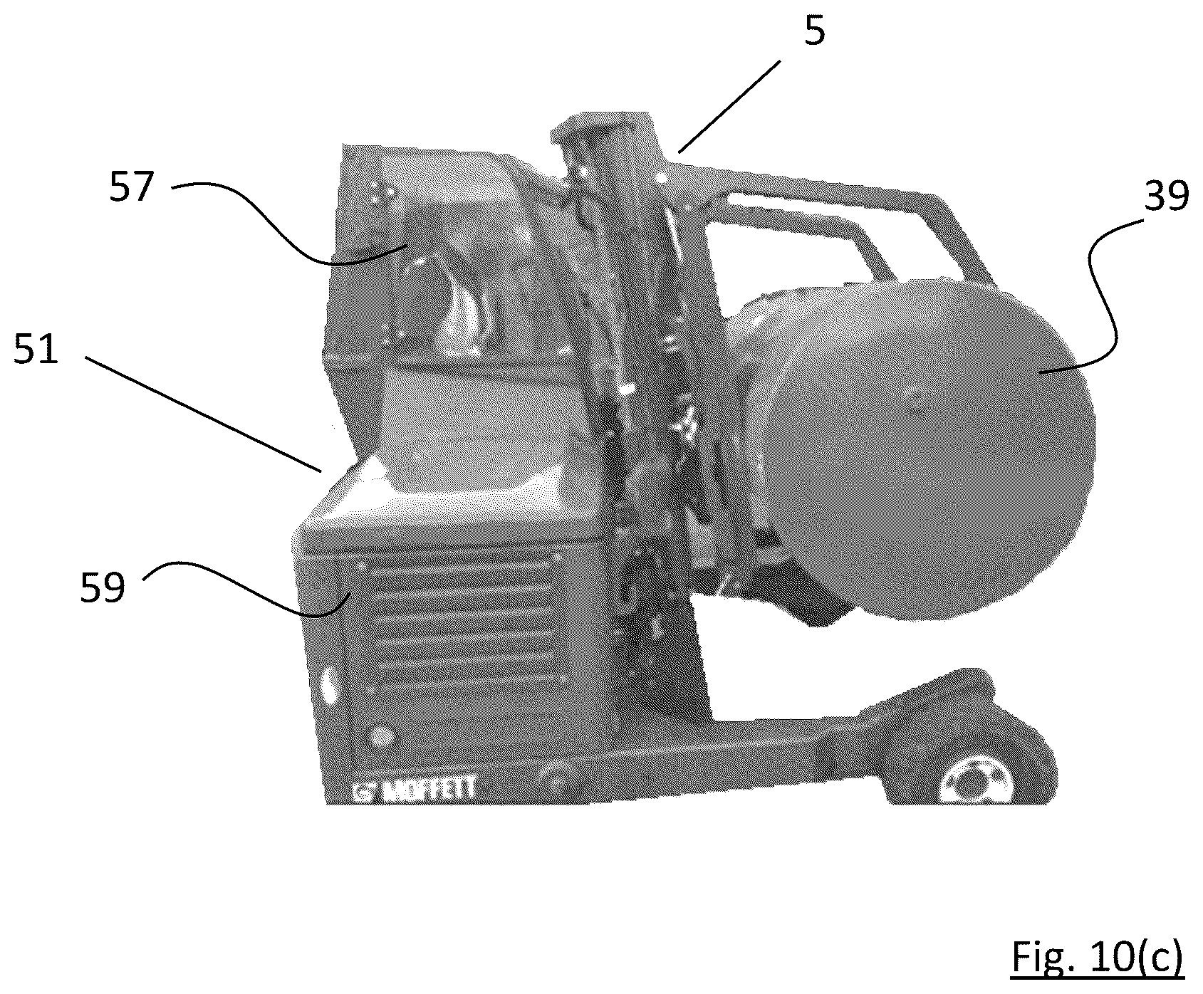 Patent US12103837 Figure 12 – Gas tank attachment for a truck mounted forklift